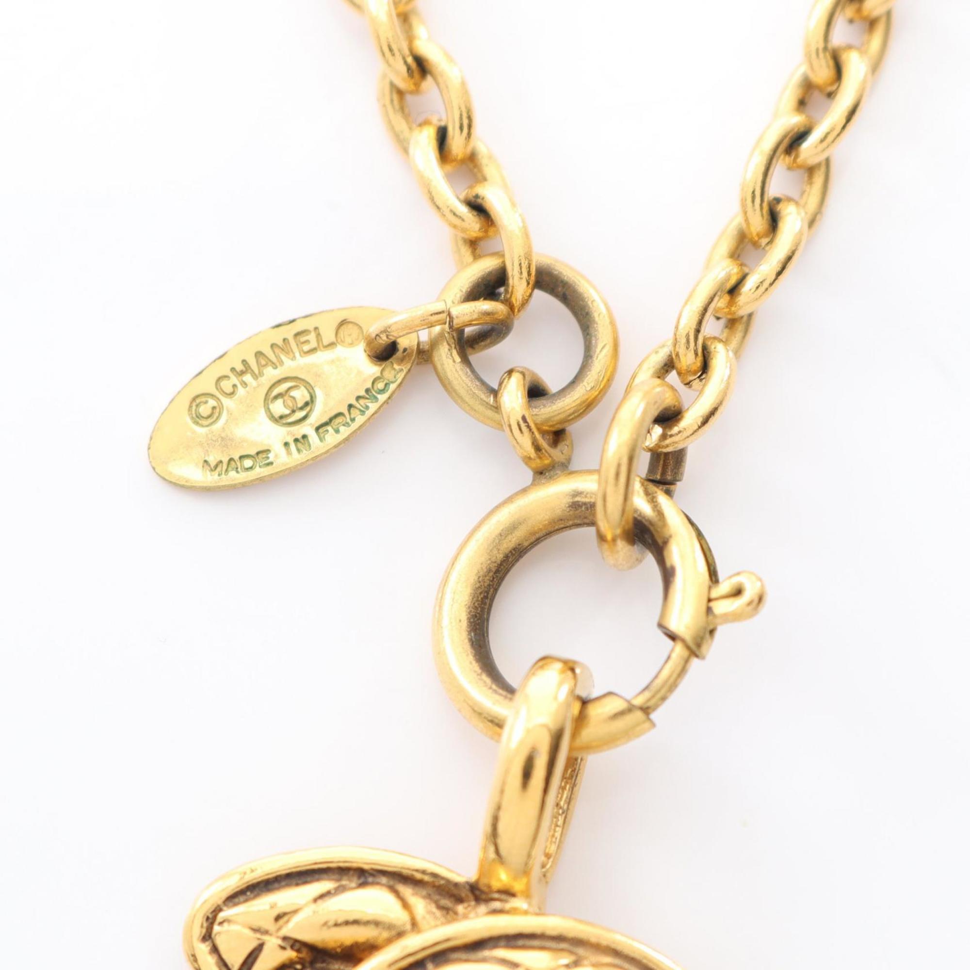 CC Logo Pendant Necklace Metal