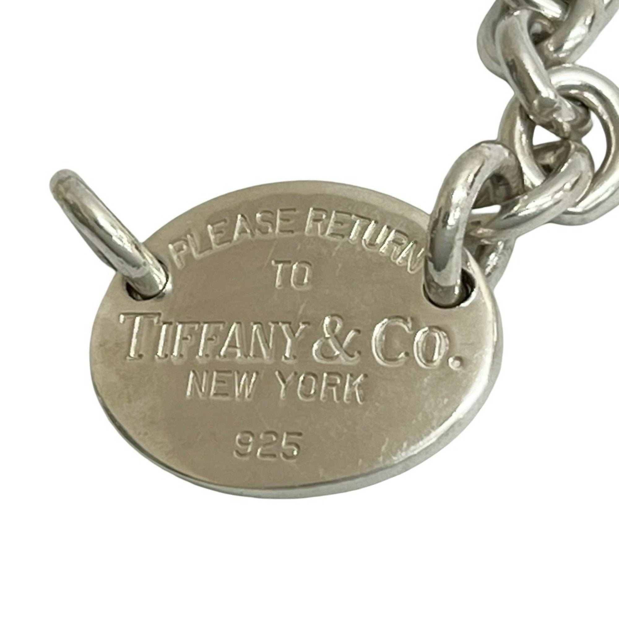 Pendant Necklace Sterling Silver Round Tag