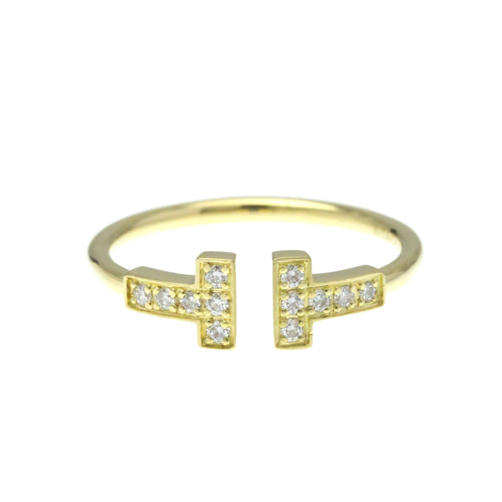Band Ring 18K Yellow Gold With Diamond