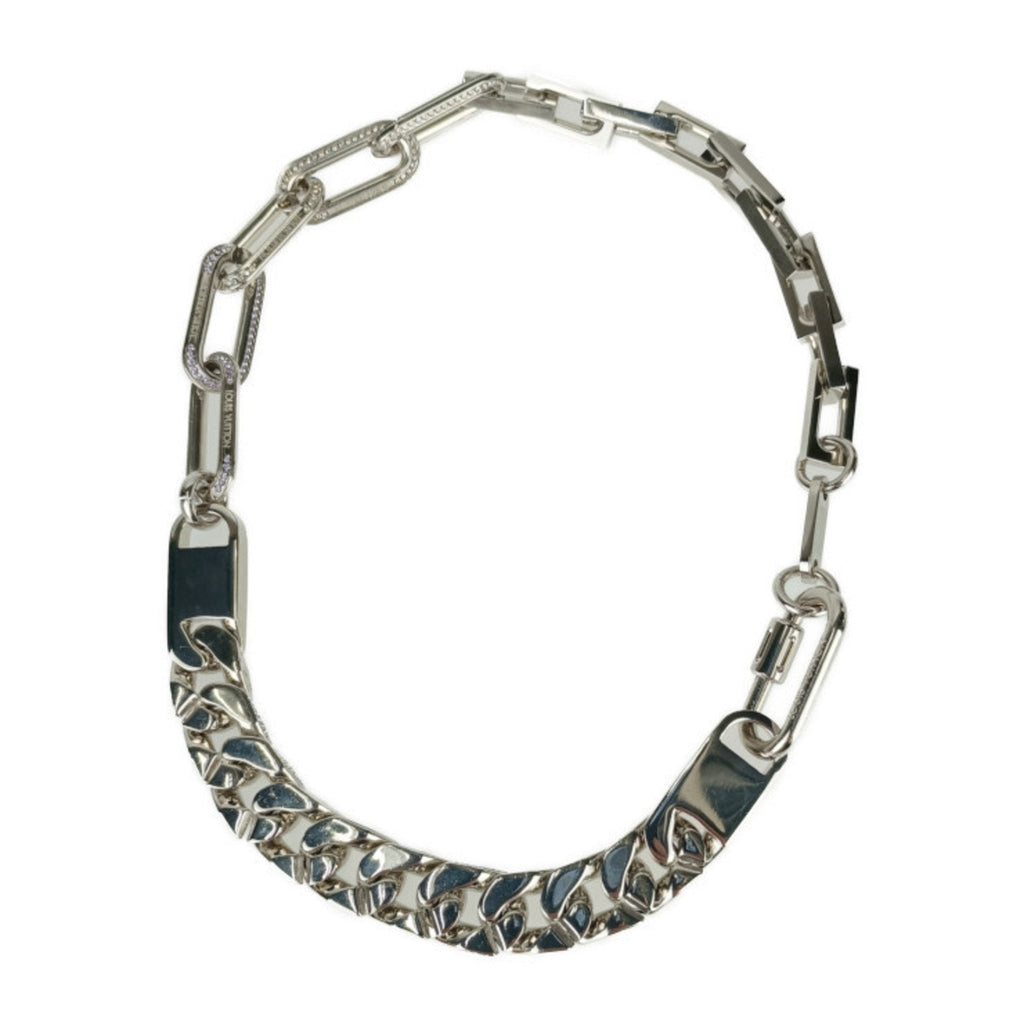 Pendant Necklace Metal and Rhinestone Multi-color and Silver