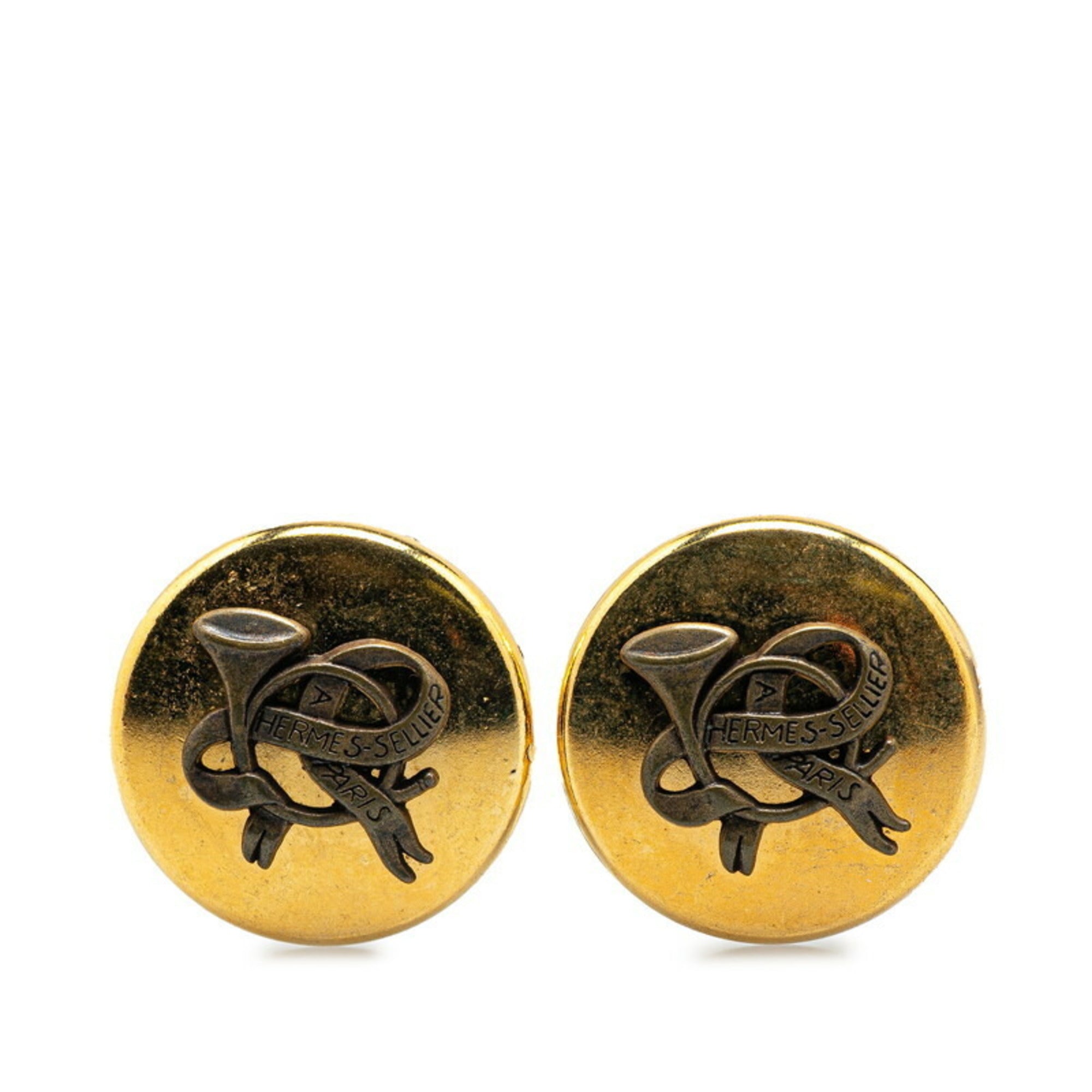 Clip-On Earrings Clip-On Gold-Tone Metal