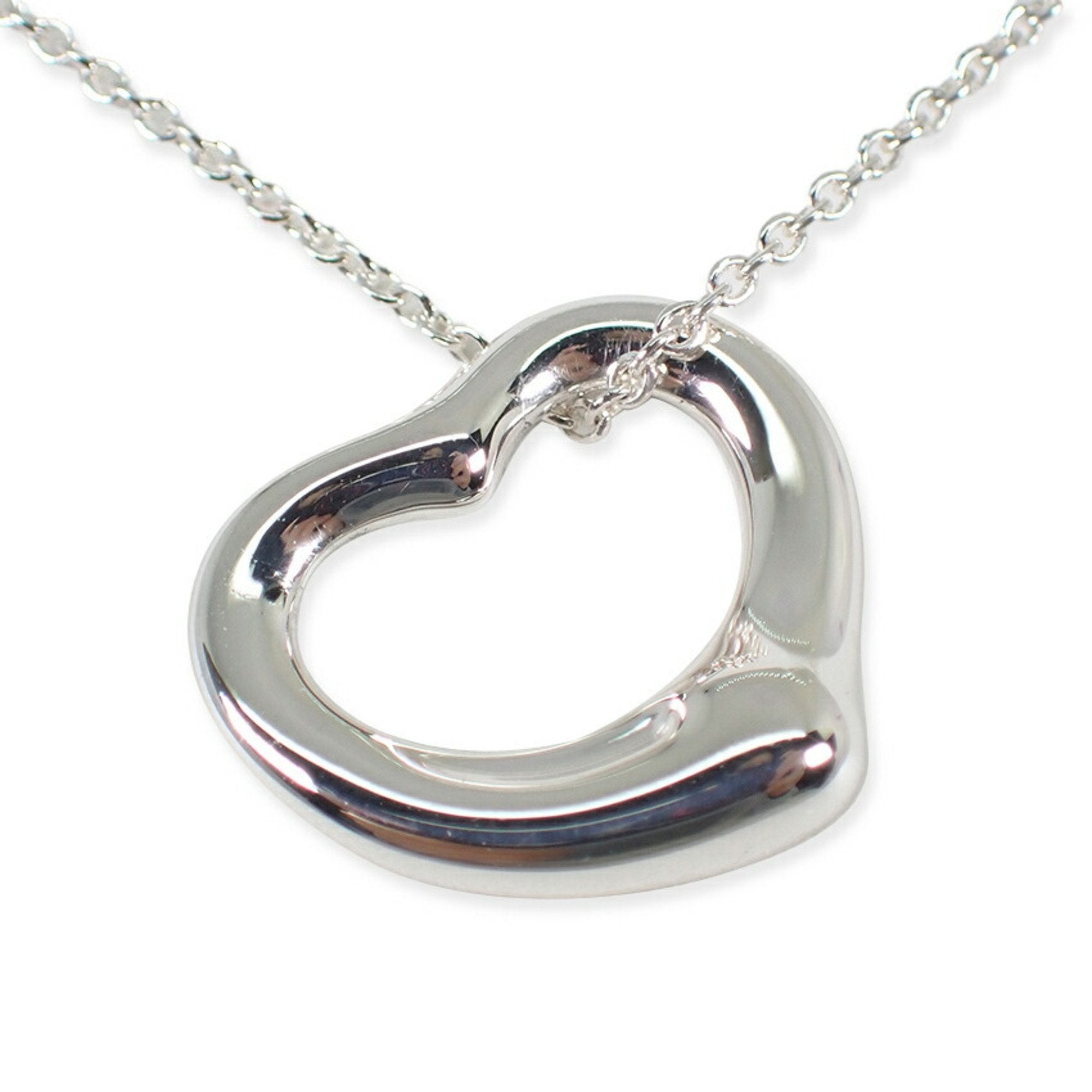 Heart Pendant Necklace Sterling Silver