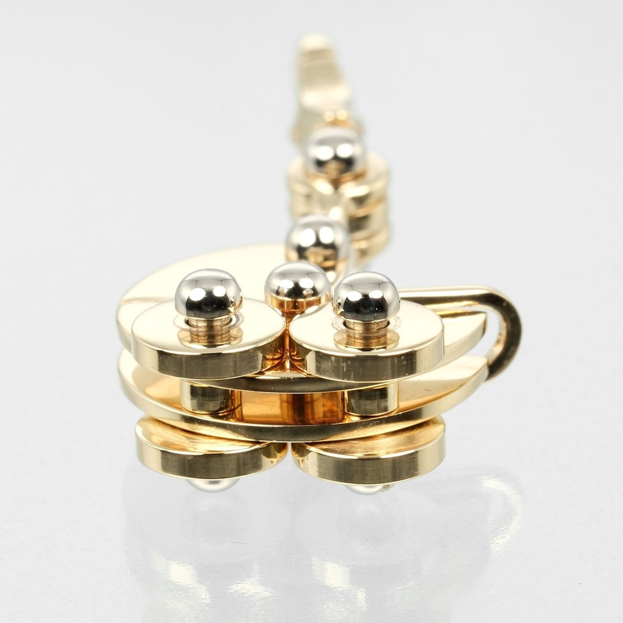 Stroller Pendant Necklace 18K Yellow Gold and White Gold