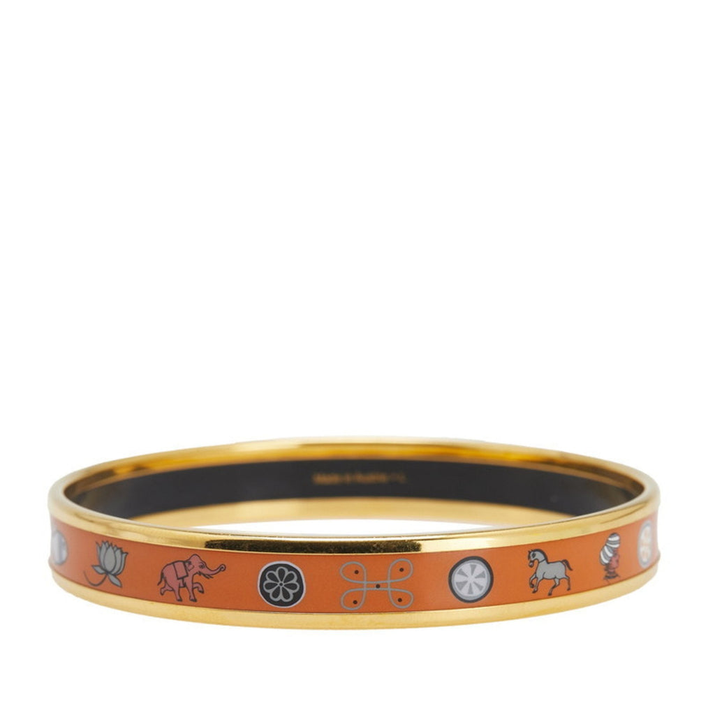Enamel Cloisonne Bracelet Gold Plated Multi-Color Mini