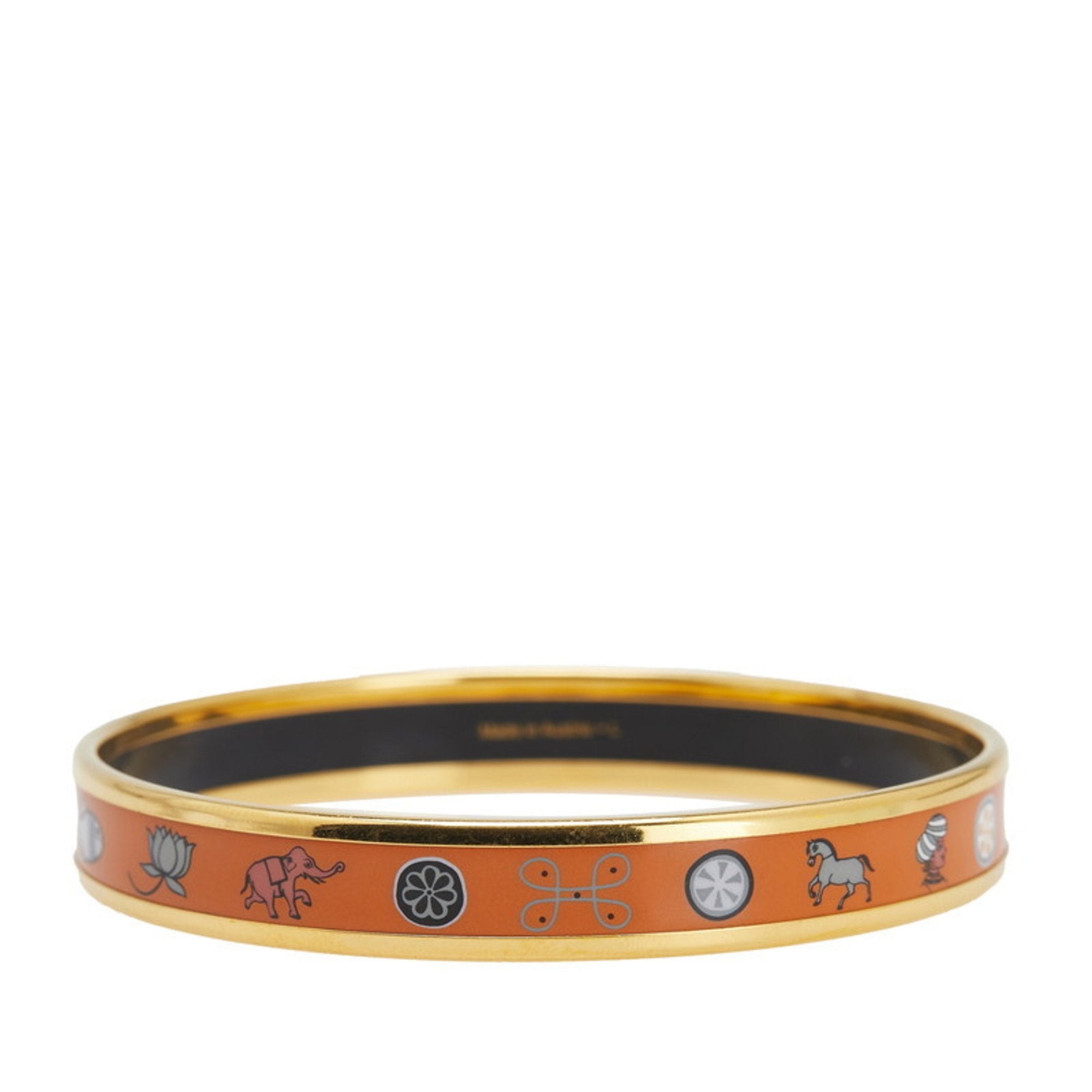 Enamel Cloisonne Bracelet Gold Plated Multi-Color Mini