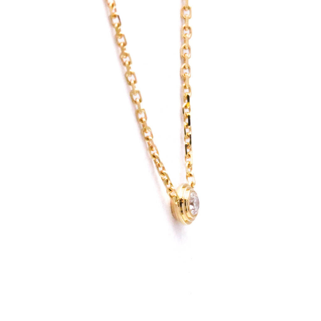 Pendant Necklace 18K Rose Gold with Diamond