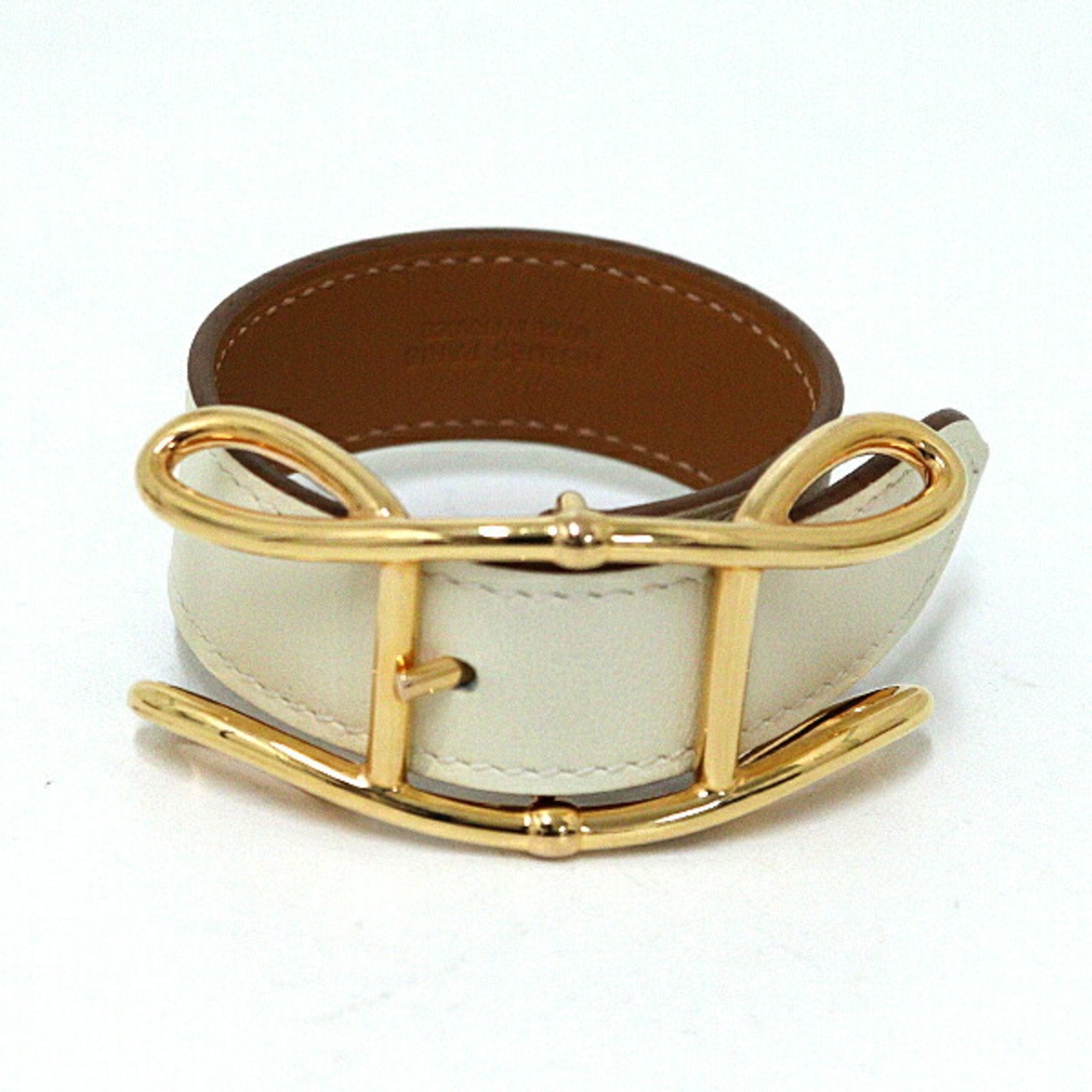 Bracelet Swift Leather Gold and Ivory