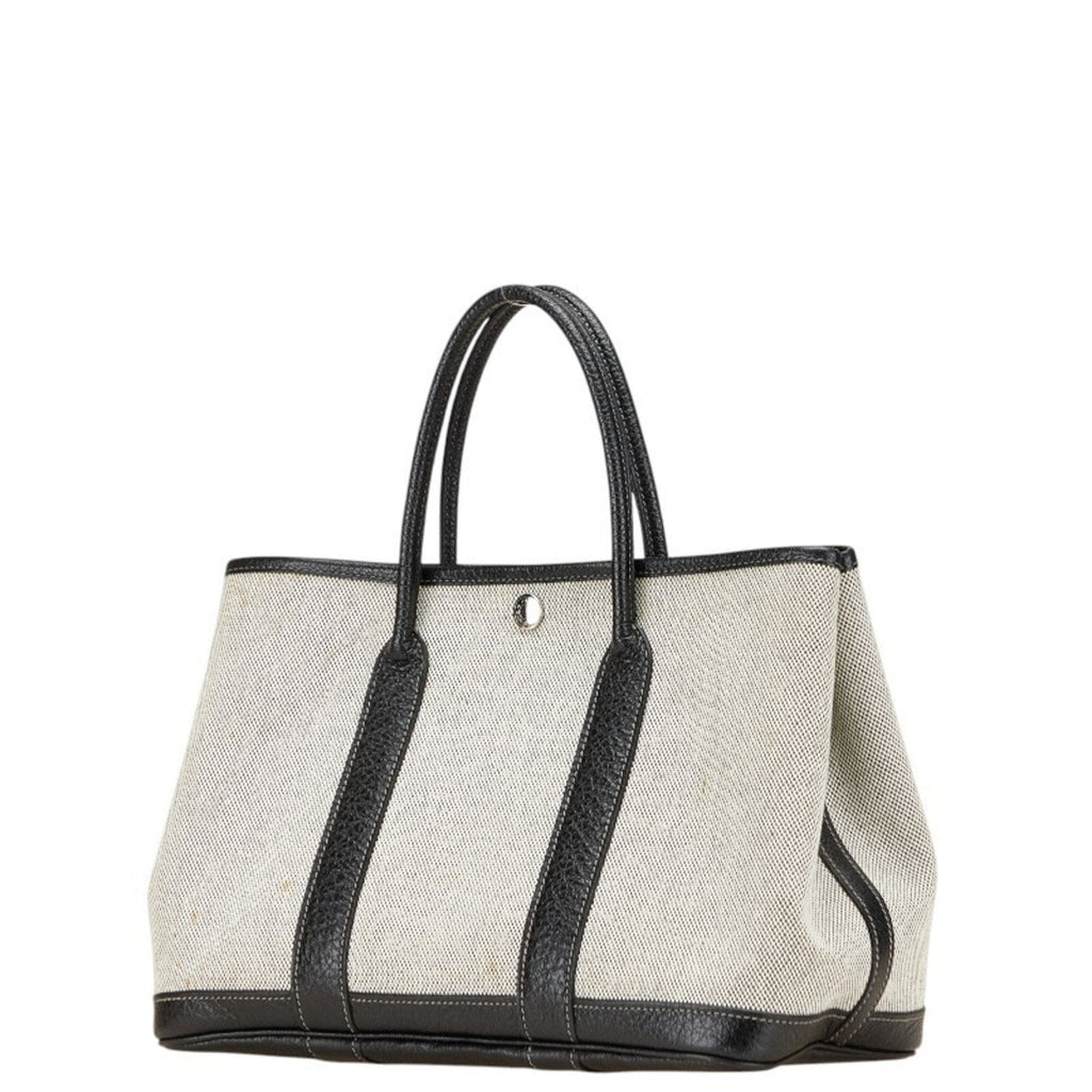 Garden Party Tote Toile and Leather 36