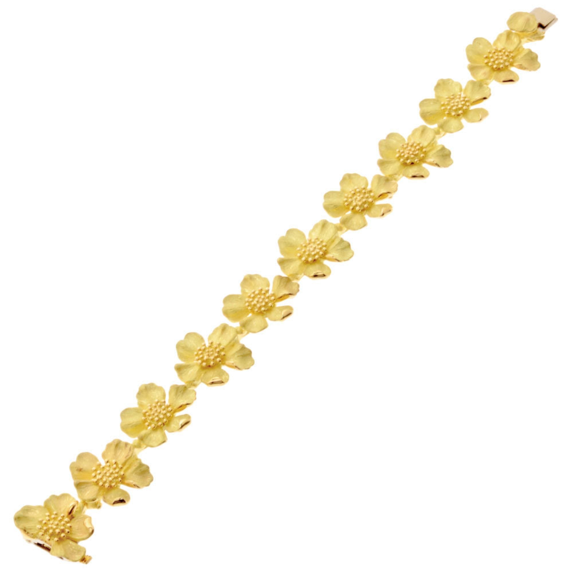 Classics Flower Bracelet 18K Yellow Gold