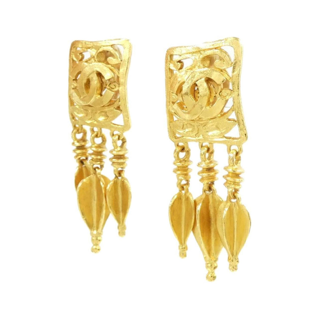 Earrings Gold-Tone Metal