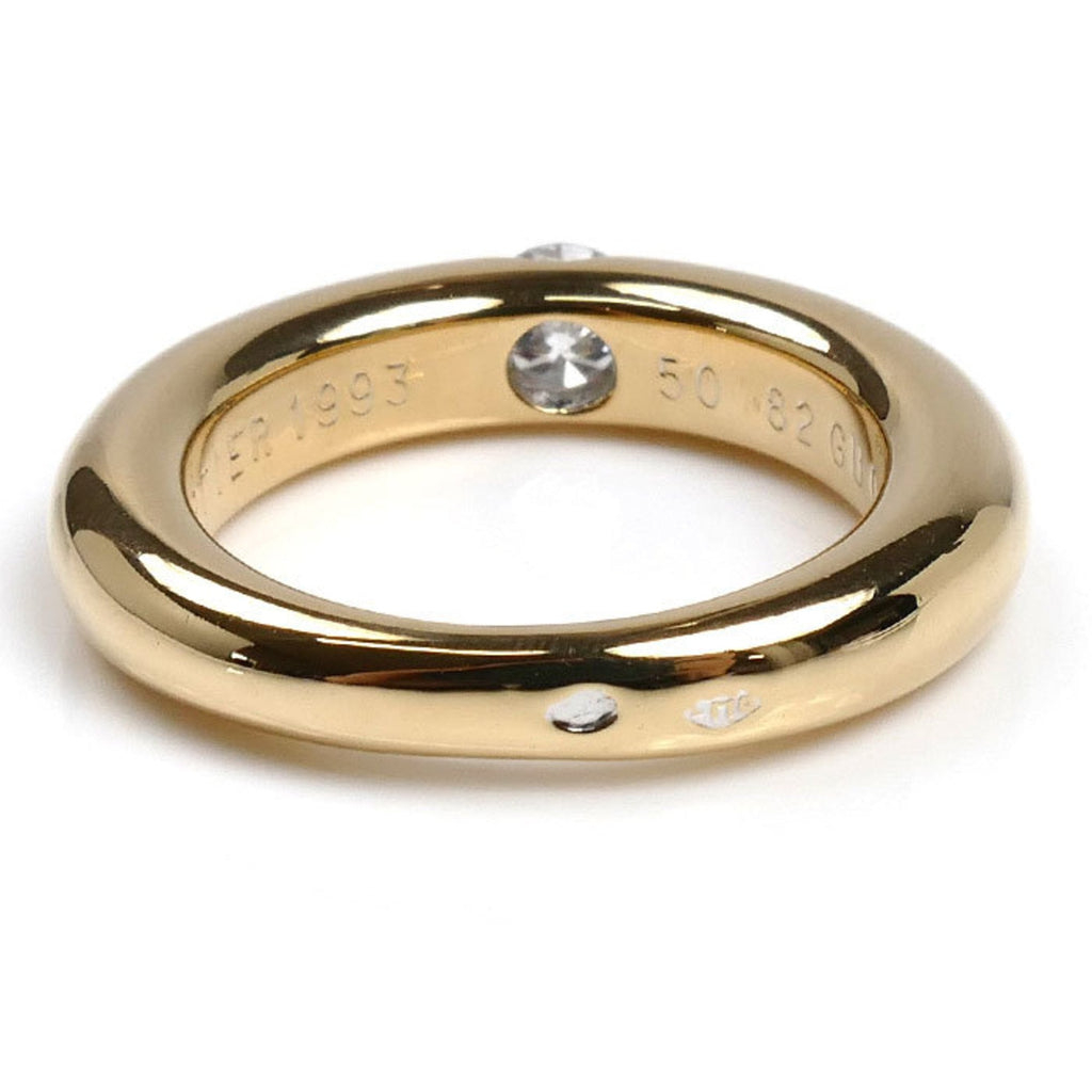 Band Ring 18K Yellow Gold with Diamond
