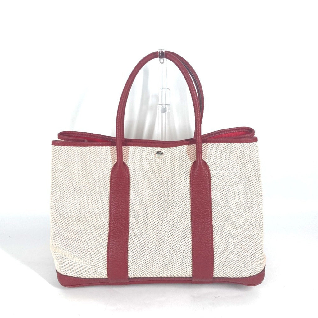 Garden Party Tote Toile and Leather 30