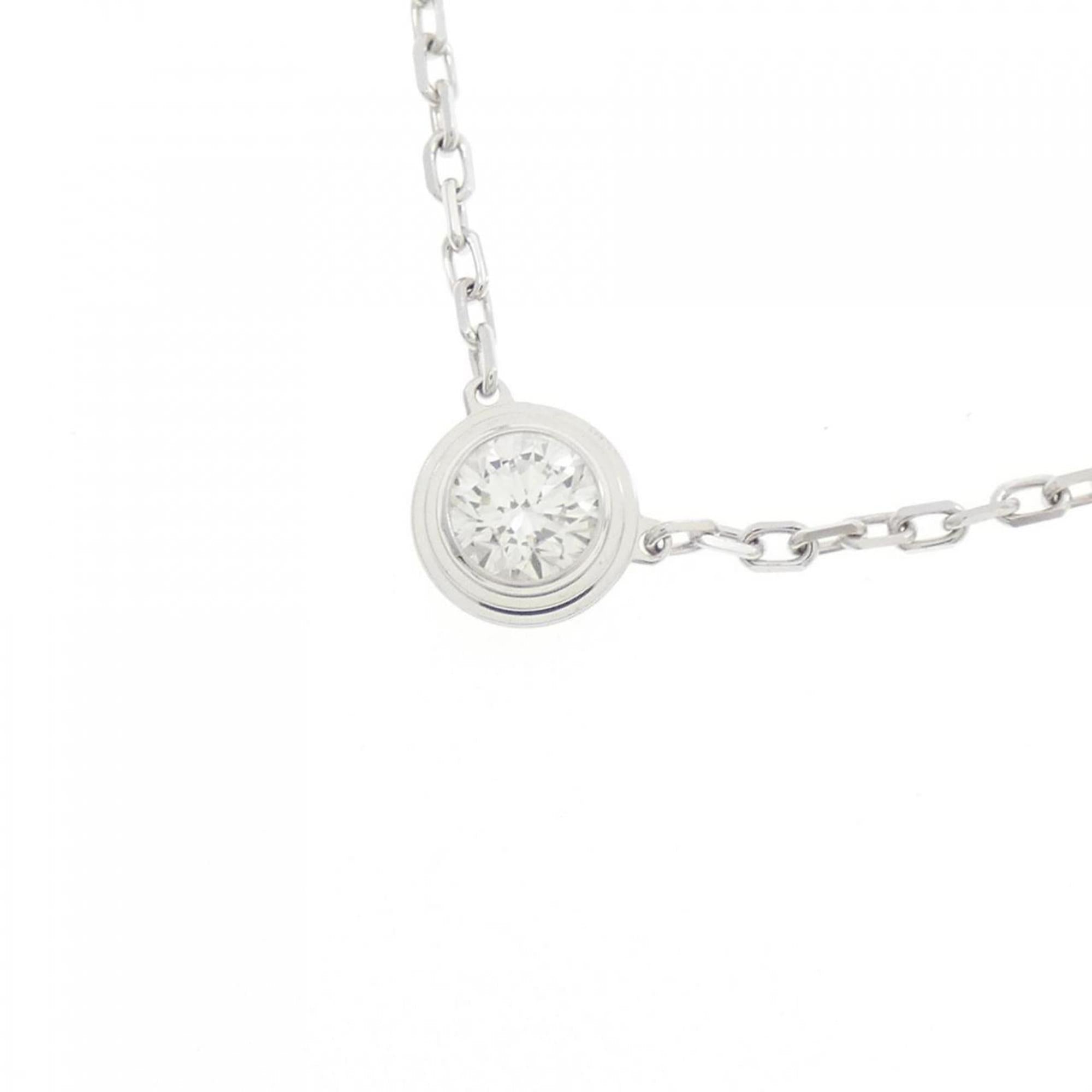 D'Amour Pendant Necklace 18K White Gold Large