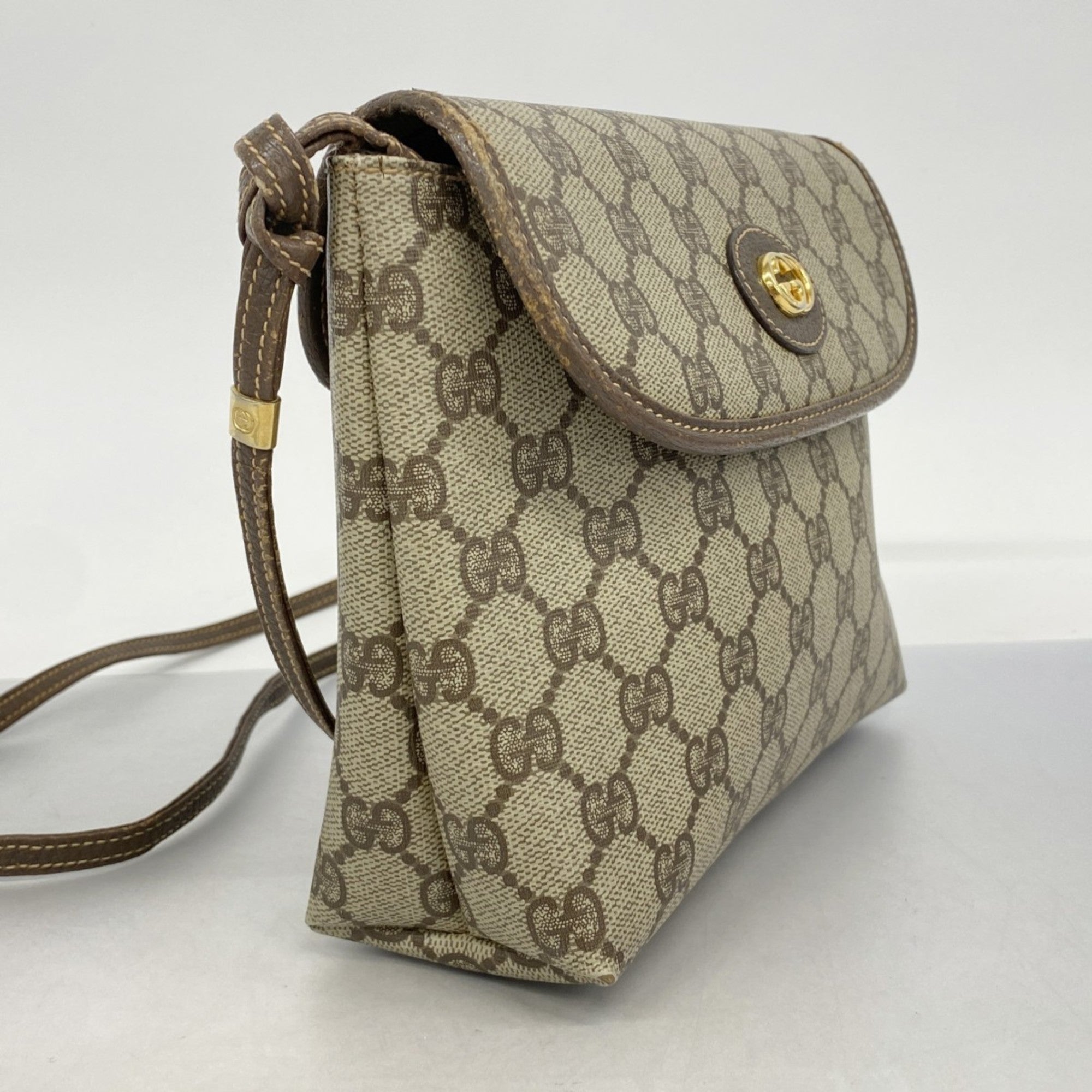 Neo Vintage Flap Belt Bag GG Coated Canvas