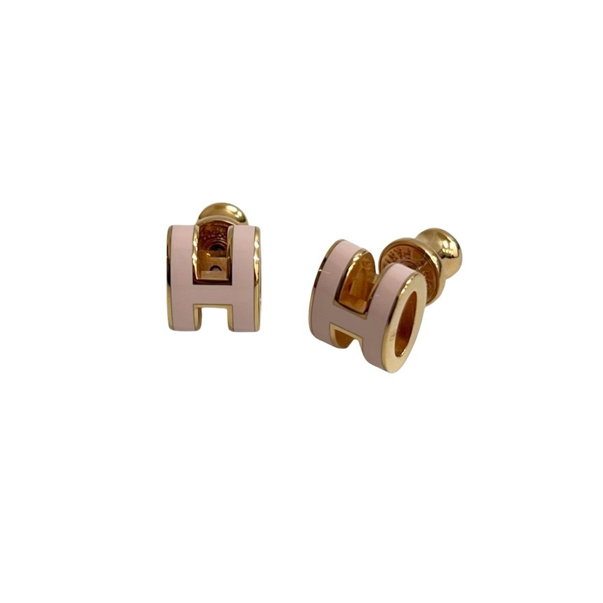 Pop H Earrings Gold-Tone Metal Gold-Tone Metal