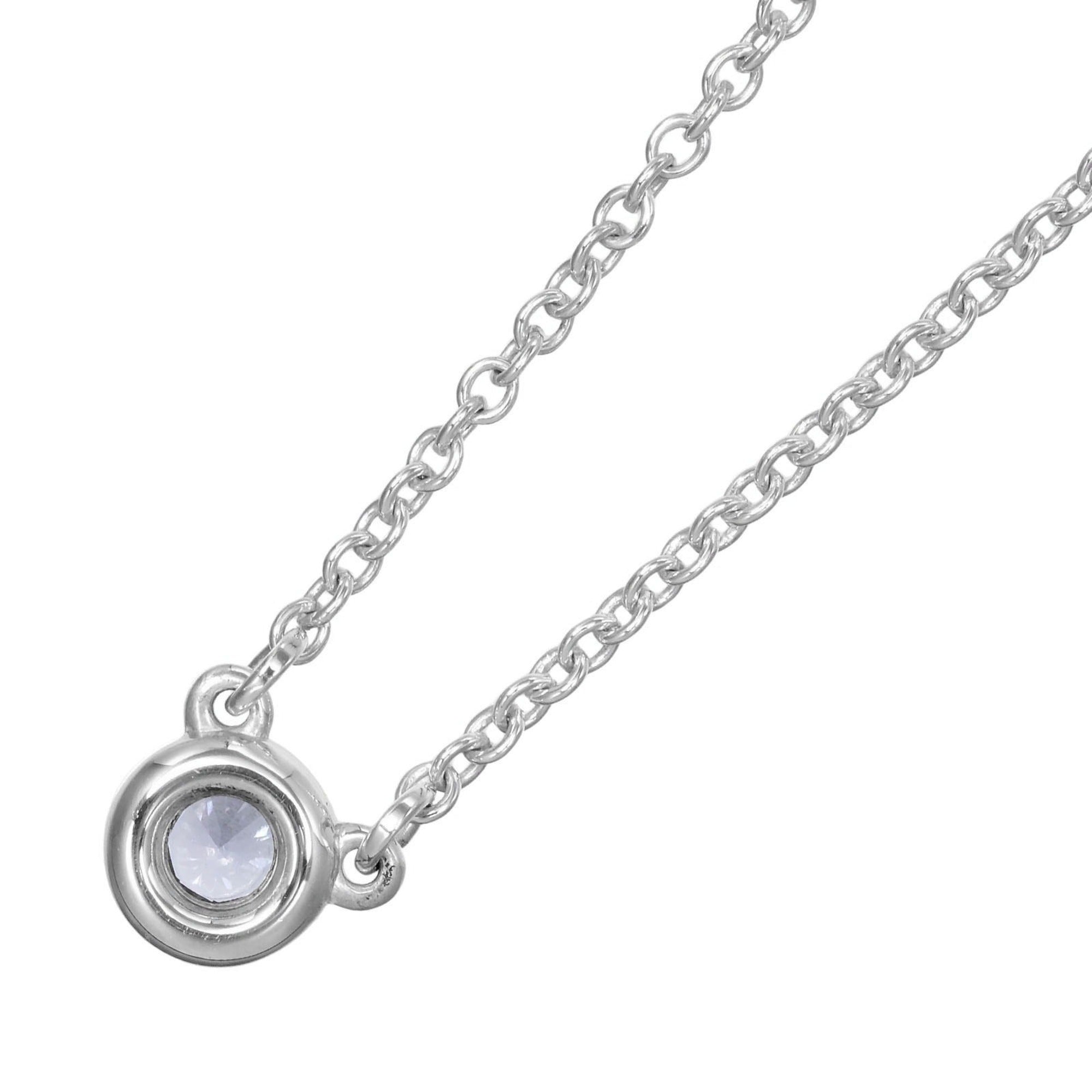 Elsa Peretti Diamonds By The Yard Pendant Necklace Sterling Silver