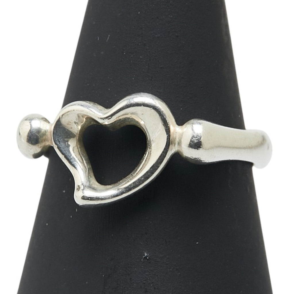 Open Heart Ring Sterling Silver 7.2mm