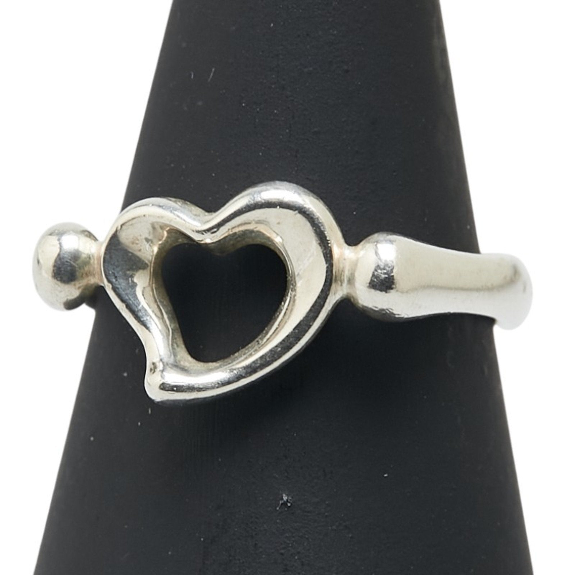 Open Heart Ring Sterling Silver 7.2mm