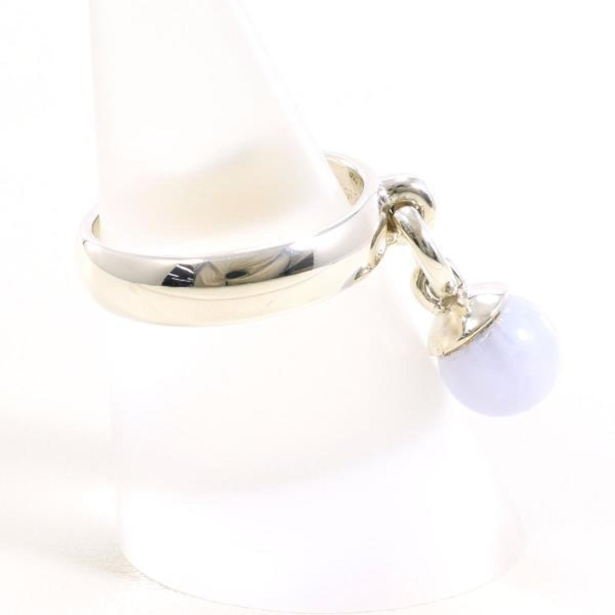 Ring Sterling Silver with Blue Lace Agate