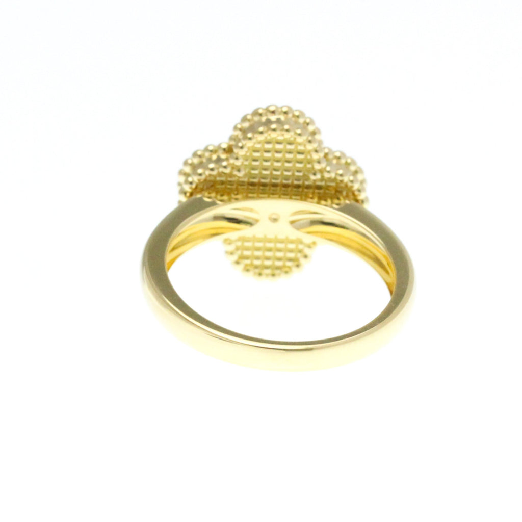 Vintage Alhambra Ring 18K Yellow Gold and Onyx