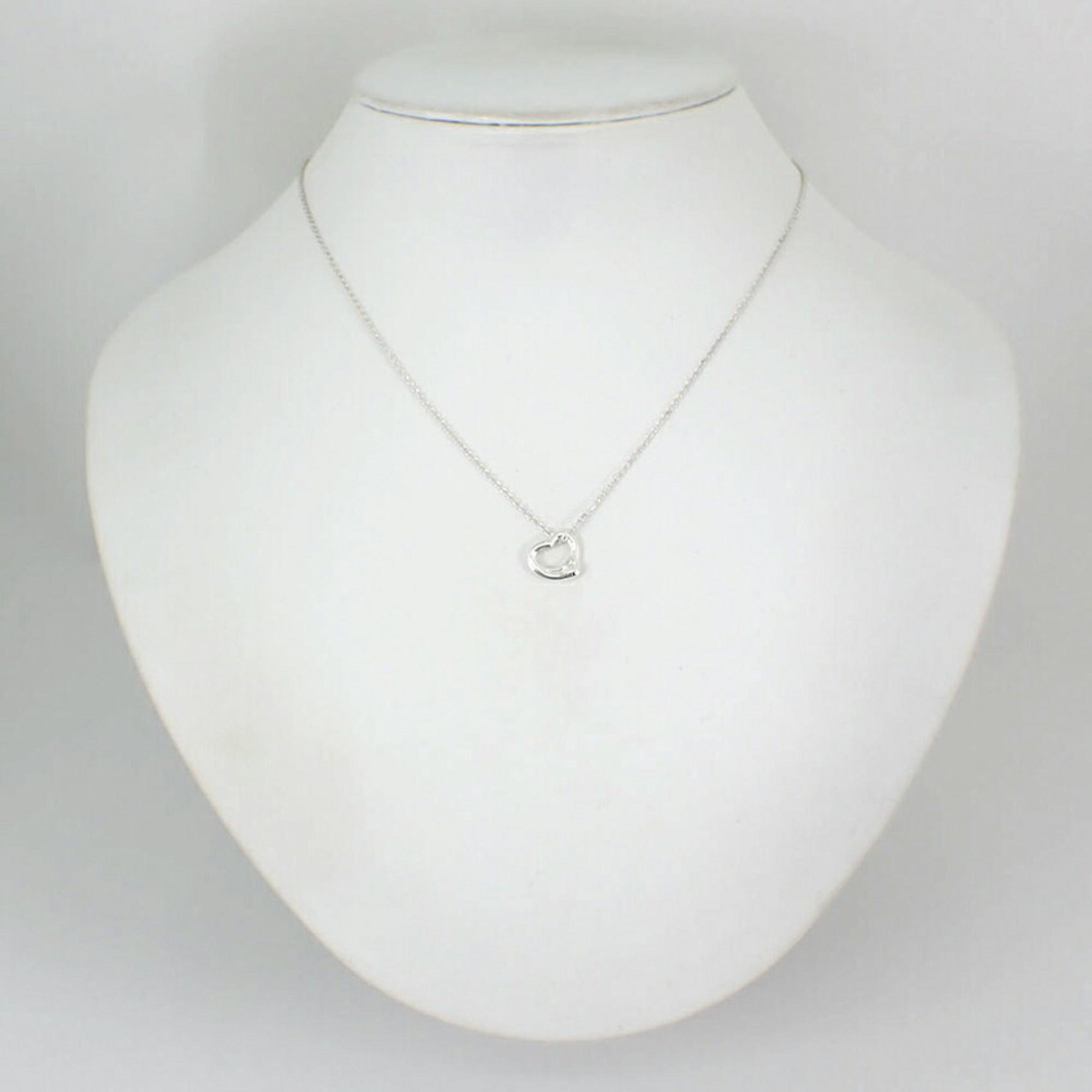 Heart Pendant Necklace Sterling Silver