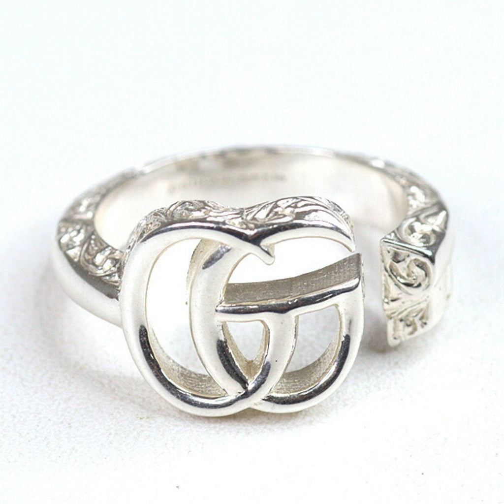 Double G Key Motif Ring Sterling Silver