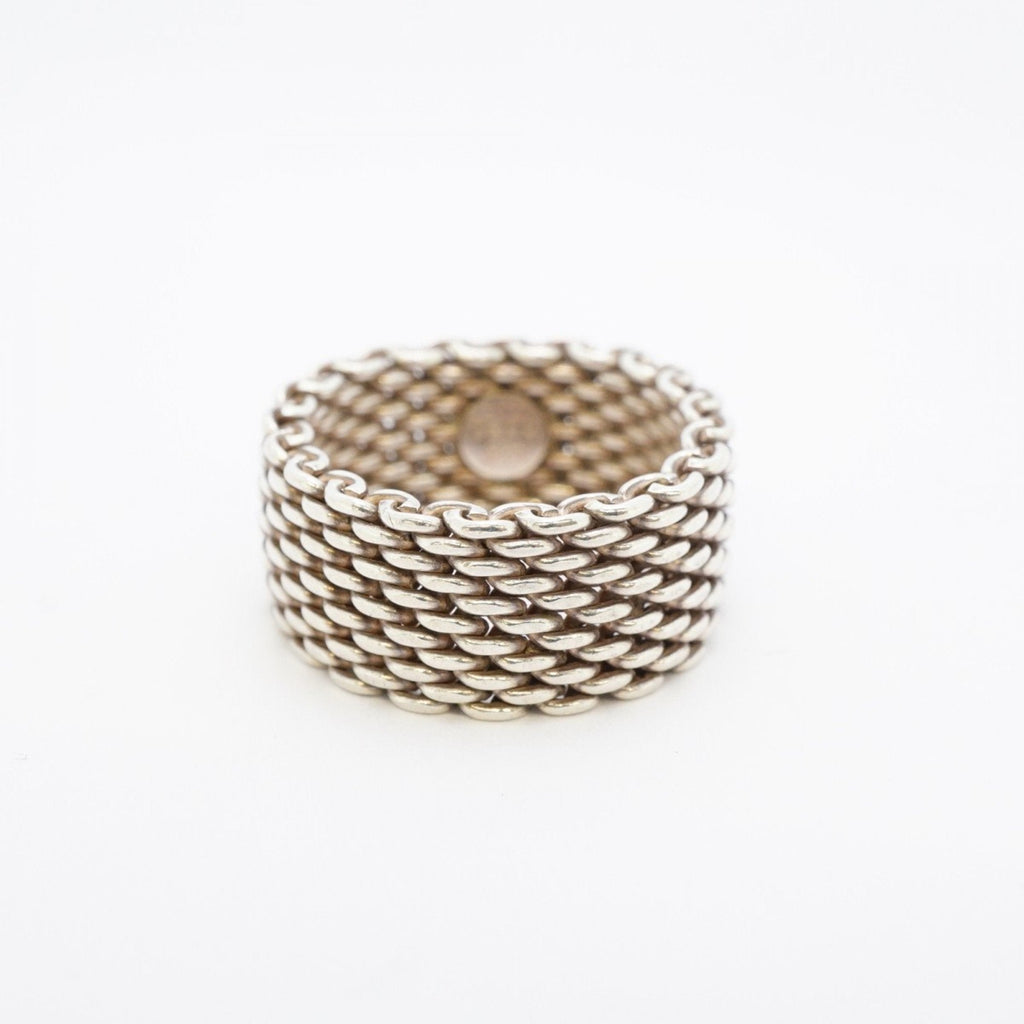 Somerset Mesh Ring Sterling Silver
