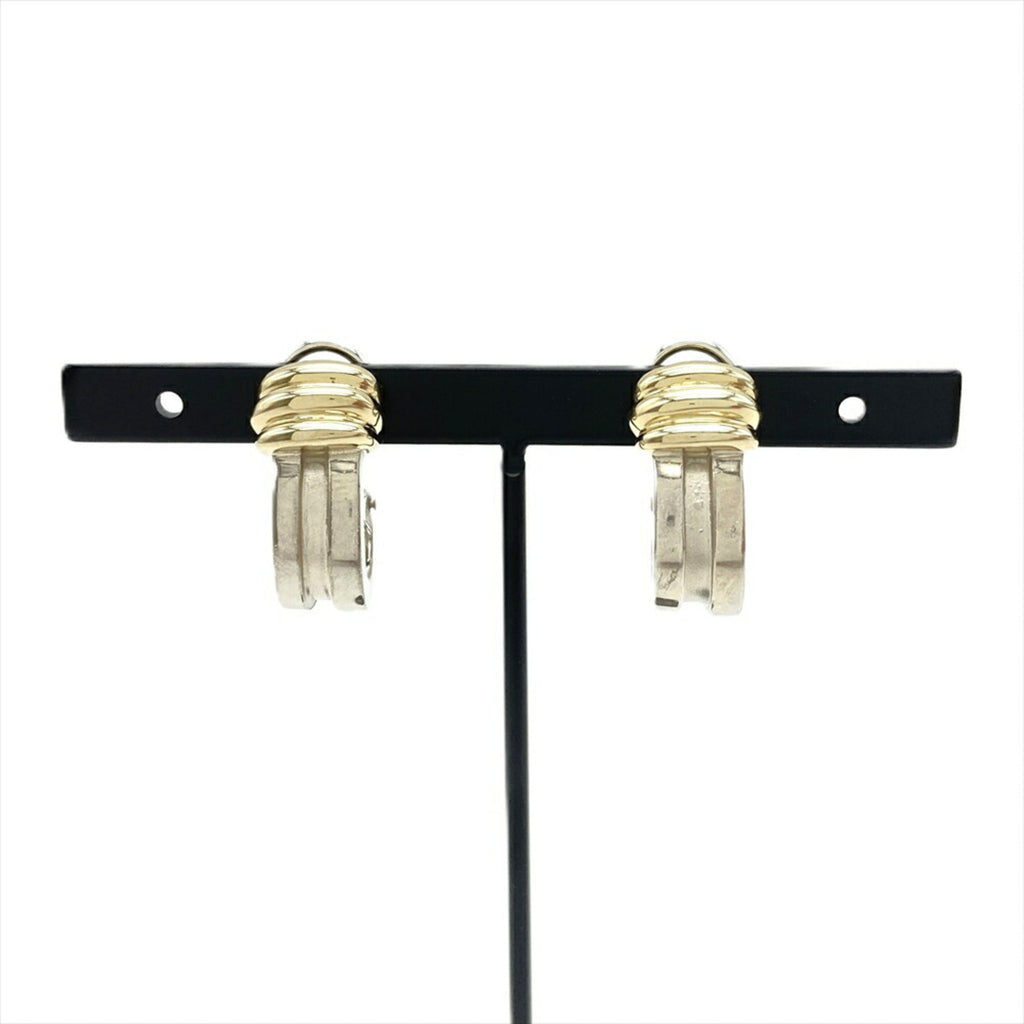 Earrings Sterling Silver and 18K Yellow Gold