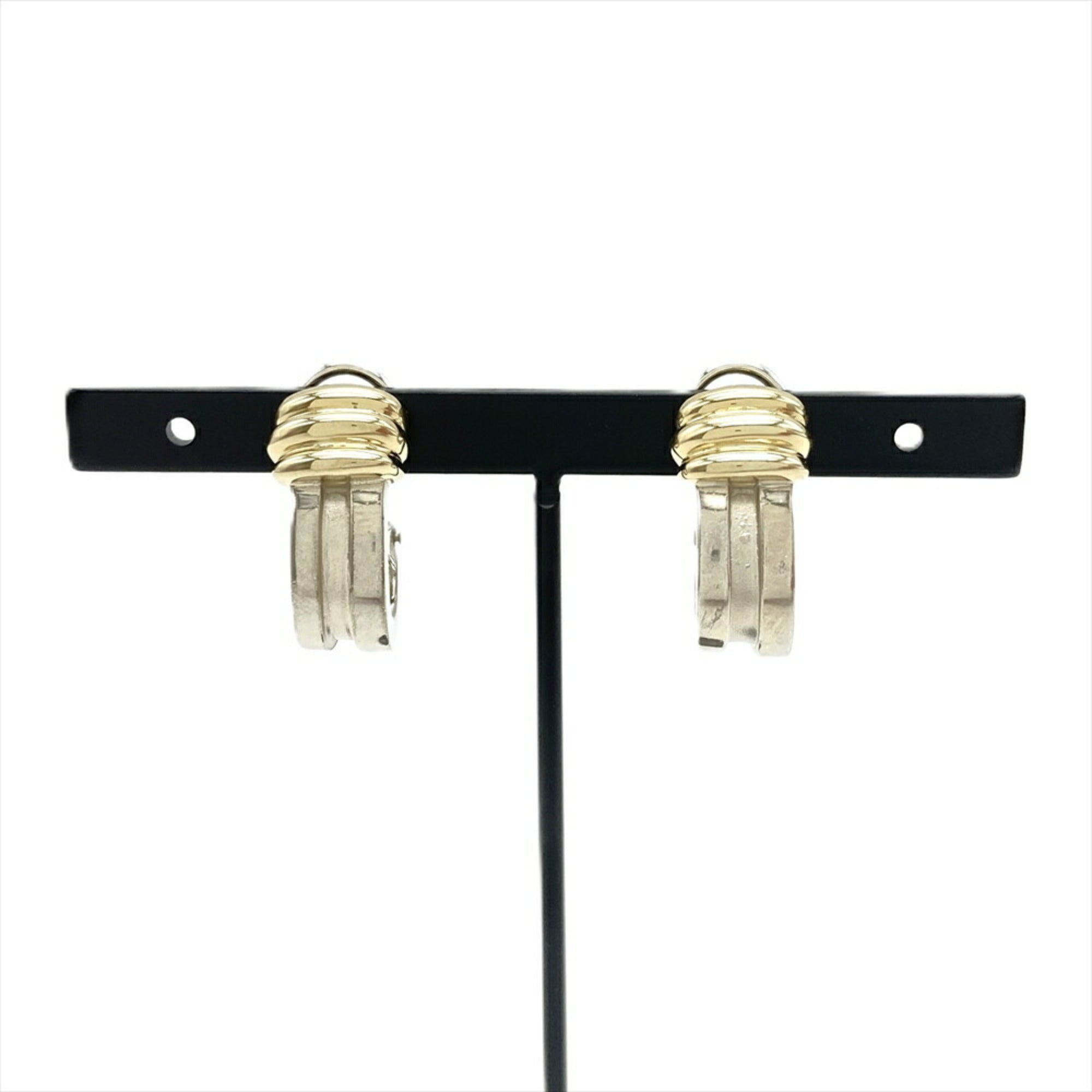 Earrings Sterling Silver and 18K Yellow Gold