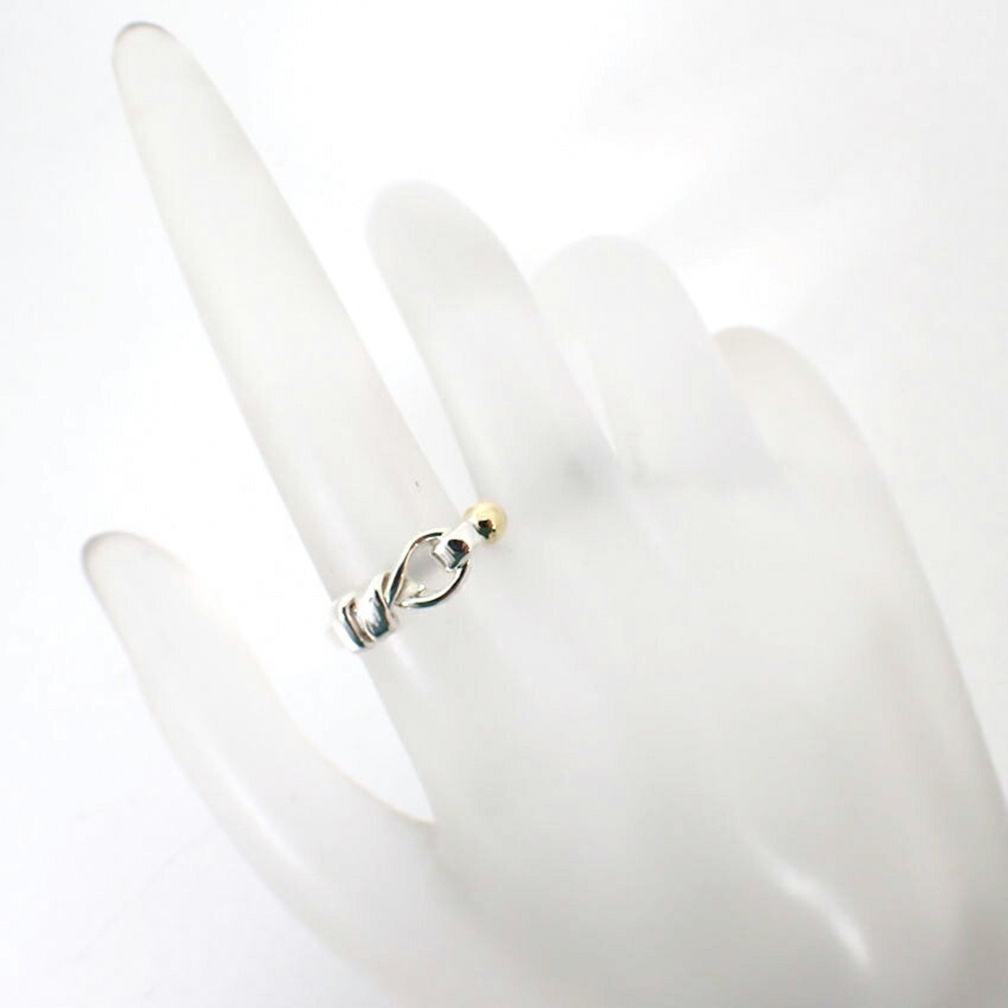 Ring Sterling Silver and 18K Yellow Gold