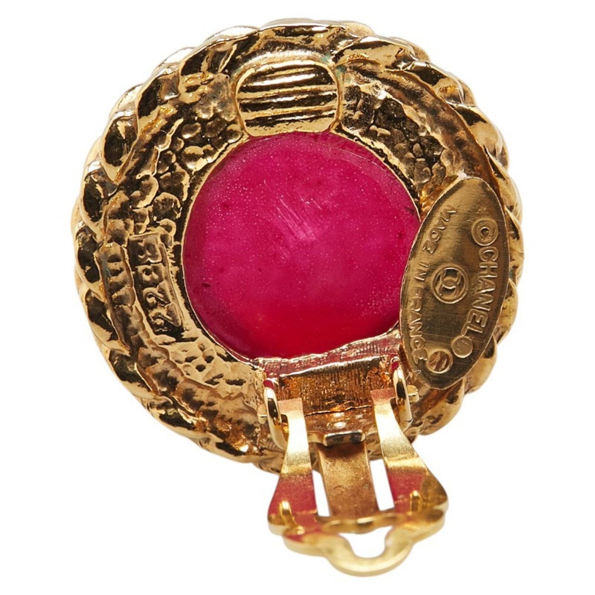 Vintage Earrings Gold-Tone Metal