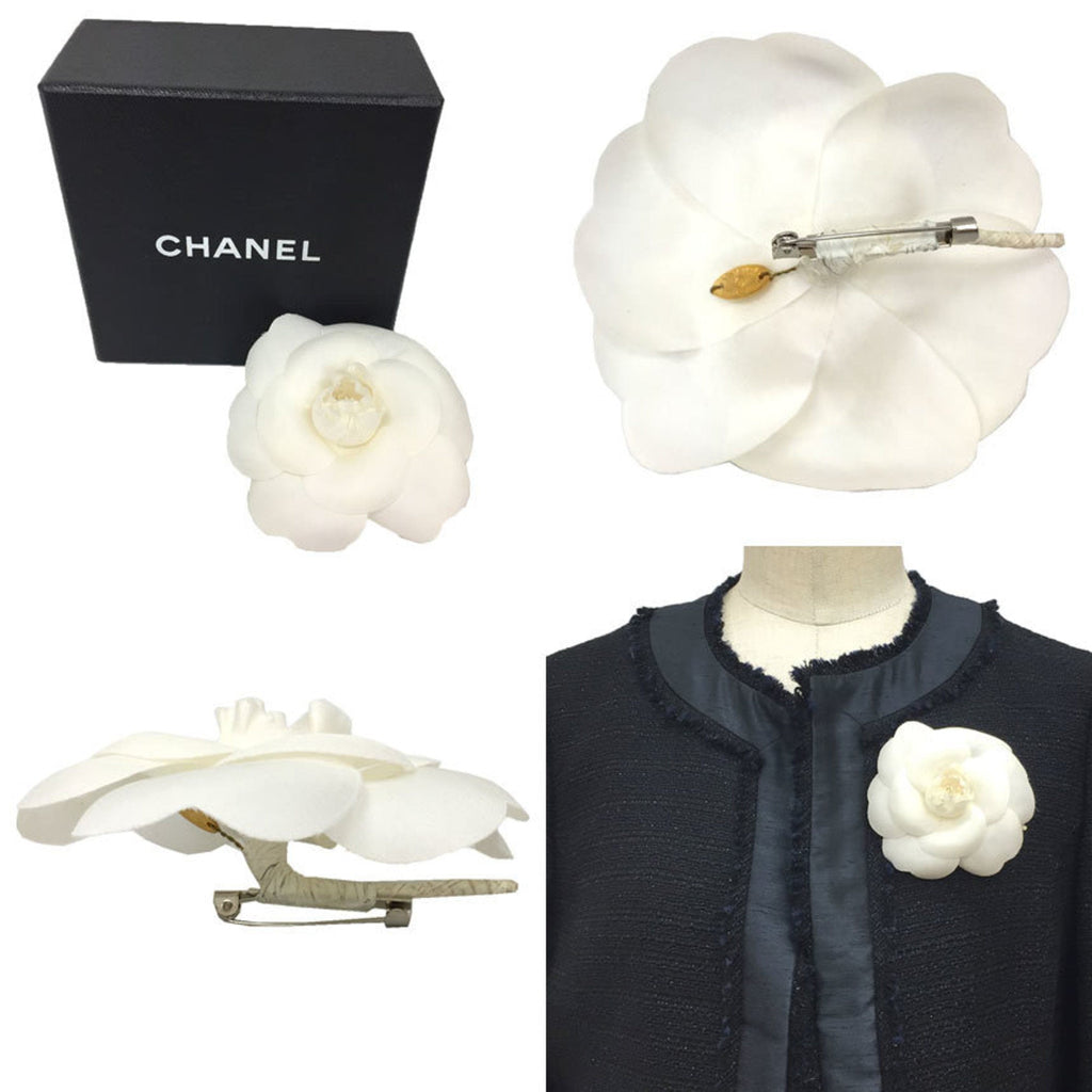 Camellia Corsage Brooch White