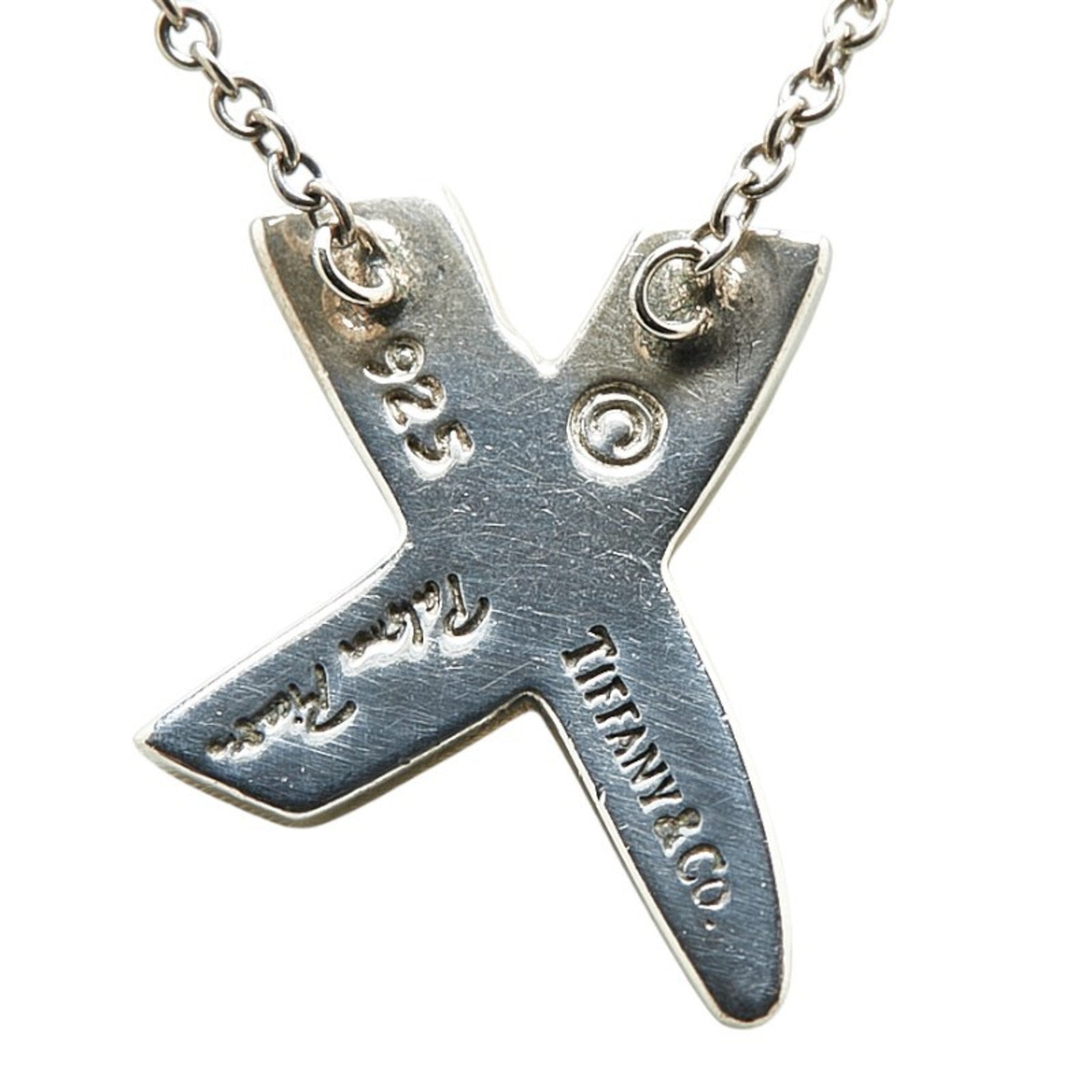 Kiss Pendant Necklace Sterling Silver