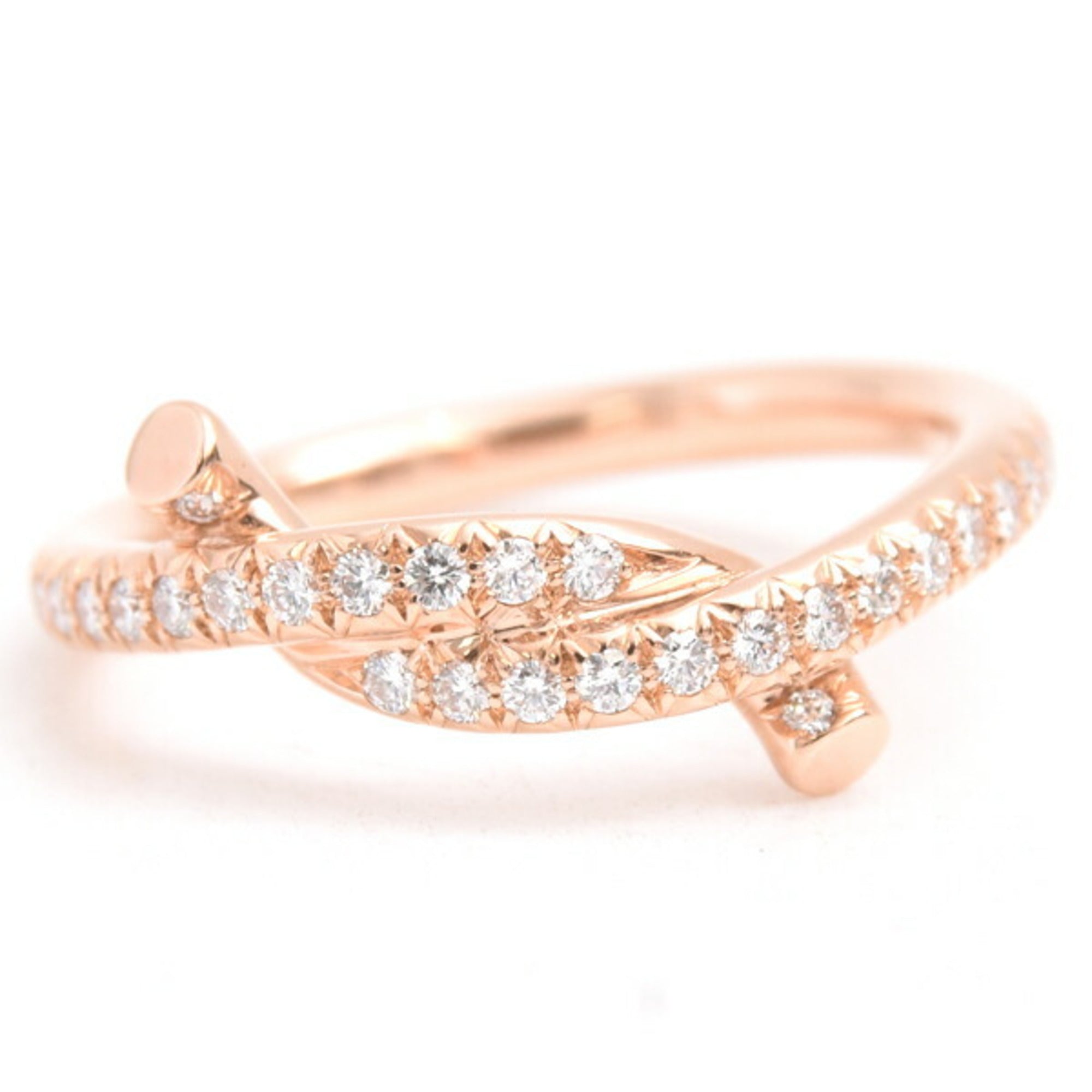 Entrelacé Ring 18K Rose Gold with Diamond