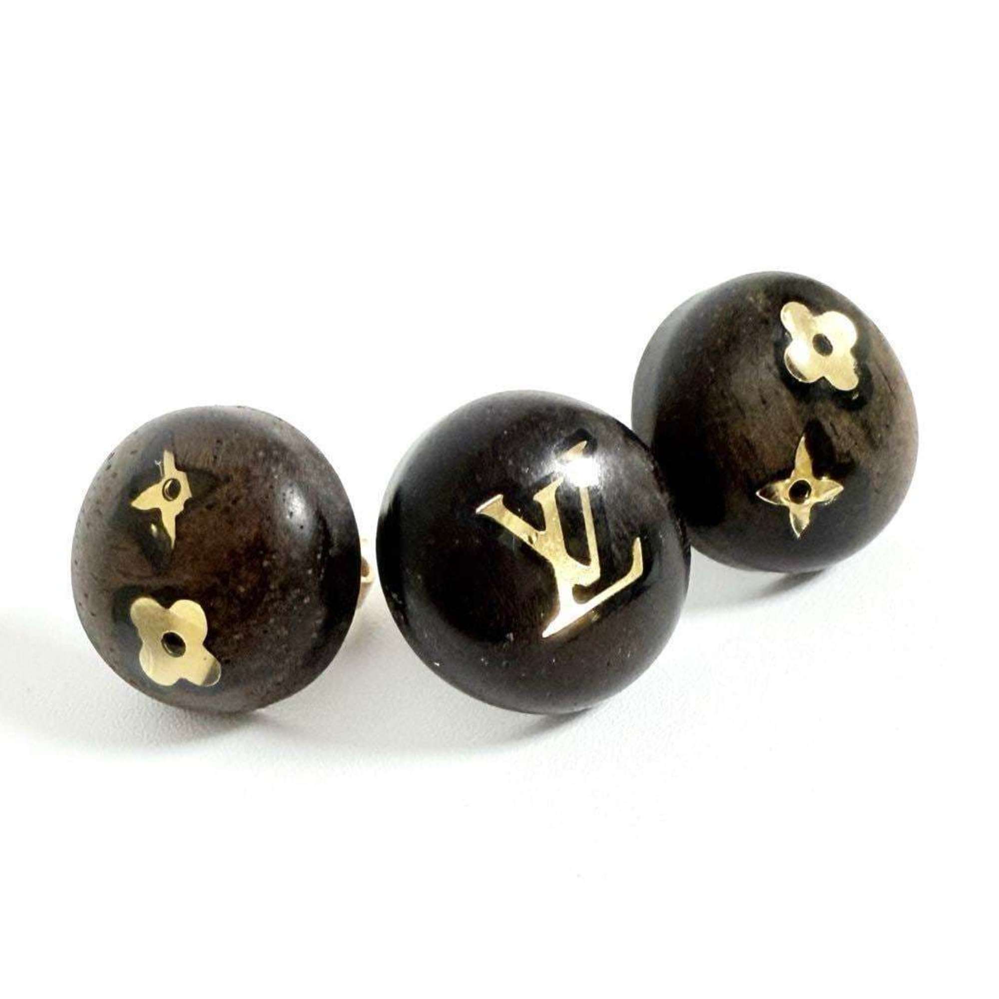 Earrings Metal and Wood