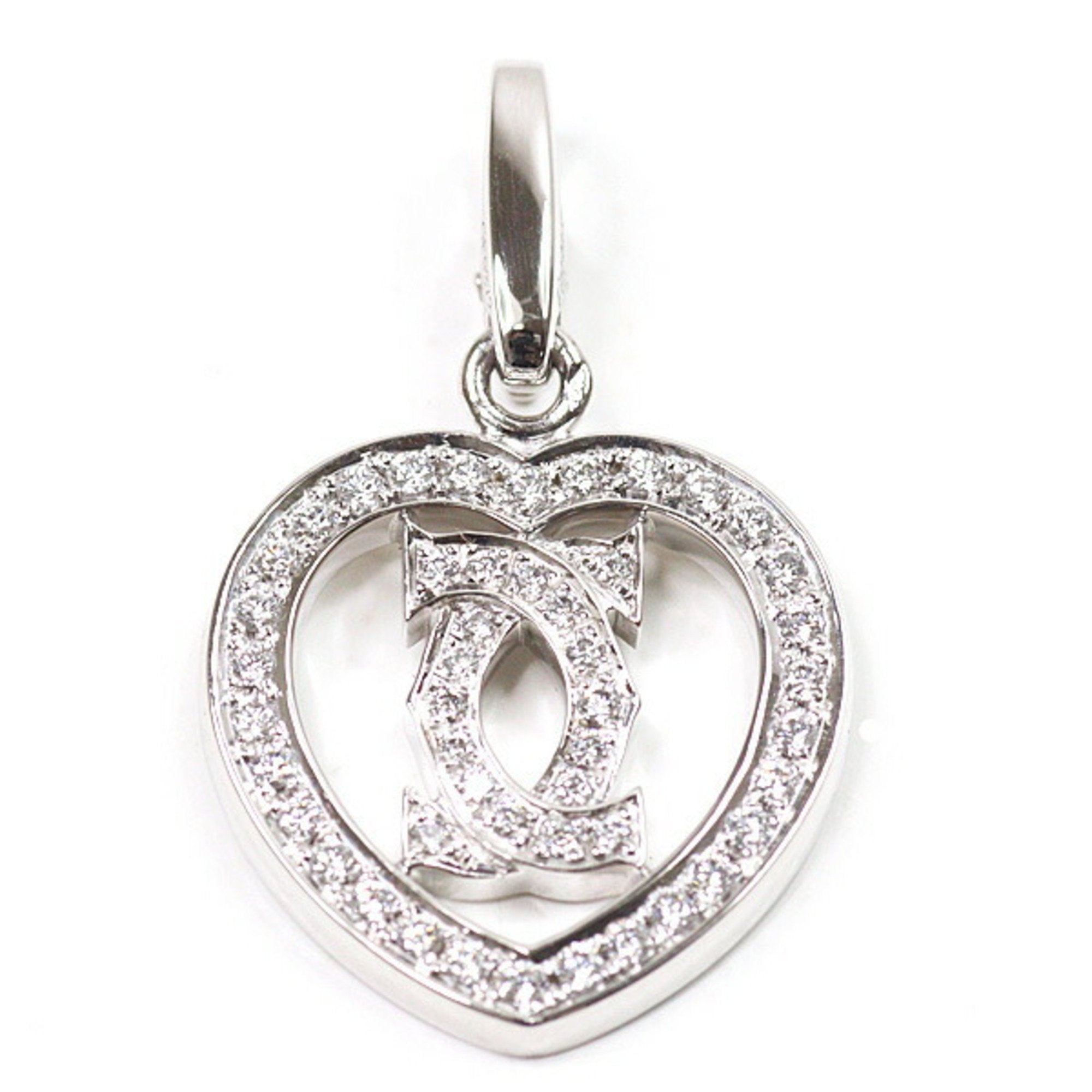 Pendant Necklace 18K White Gold With Diamond