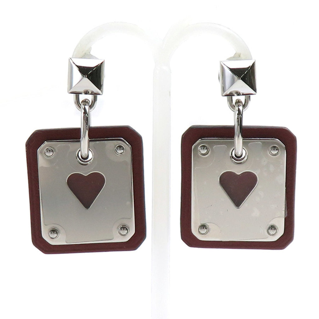 Earrings Leather and Metal
