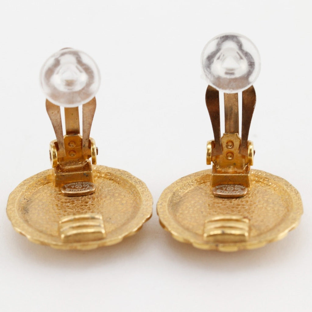 Clip-On Earrings Clip-On Gold-Tone Metal