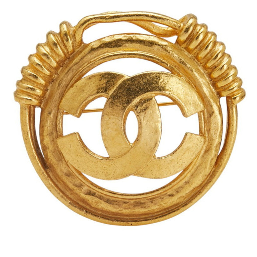 CC Logo Brooch Metal