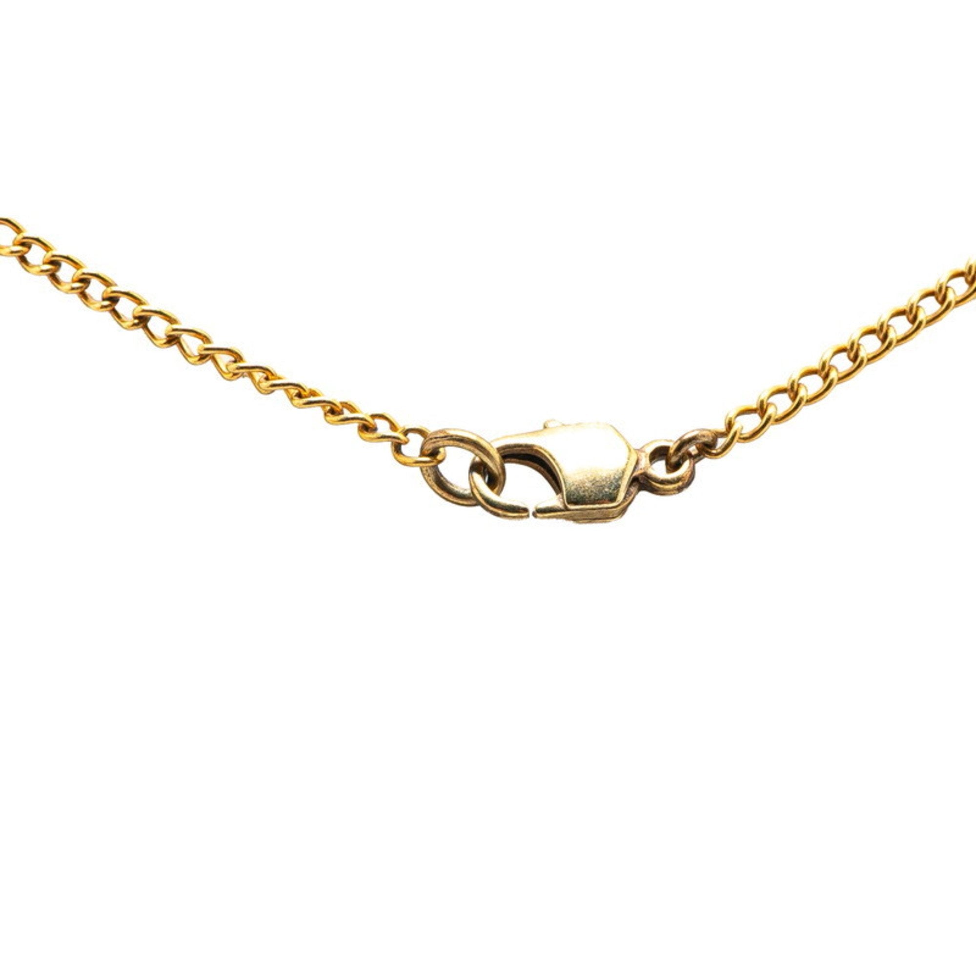 CC Logo Heart Pendant Necklace Metal