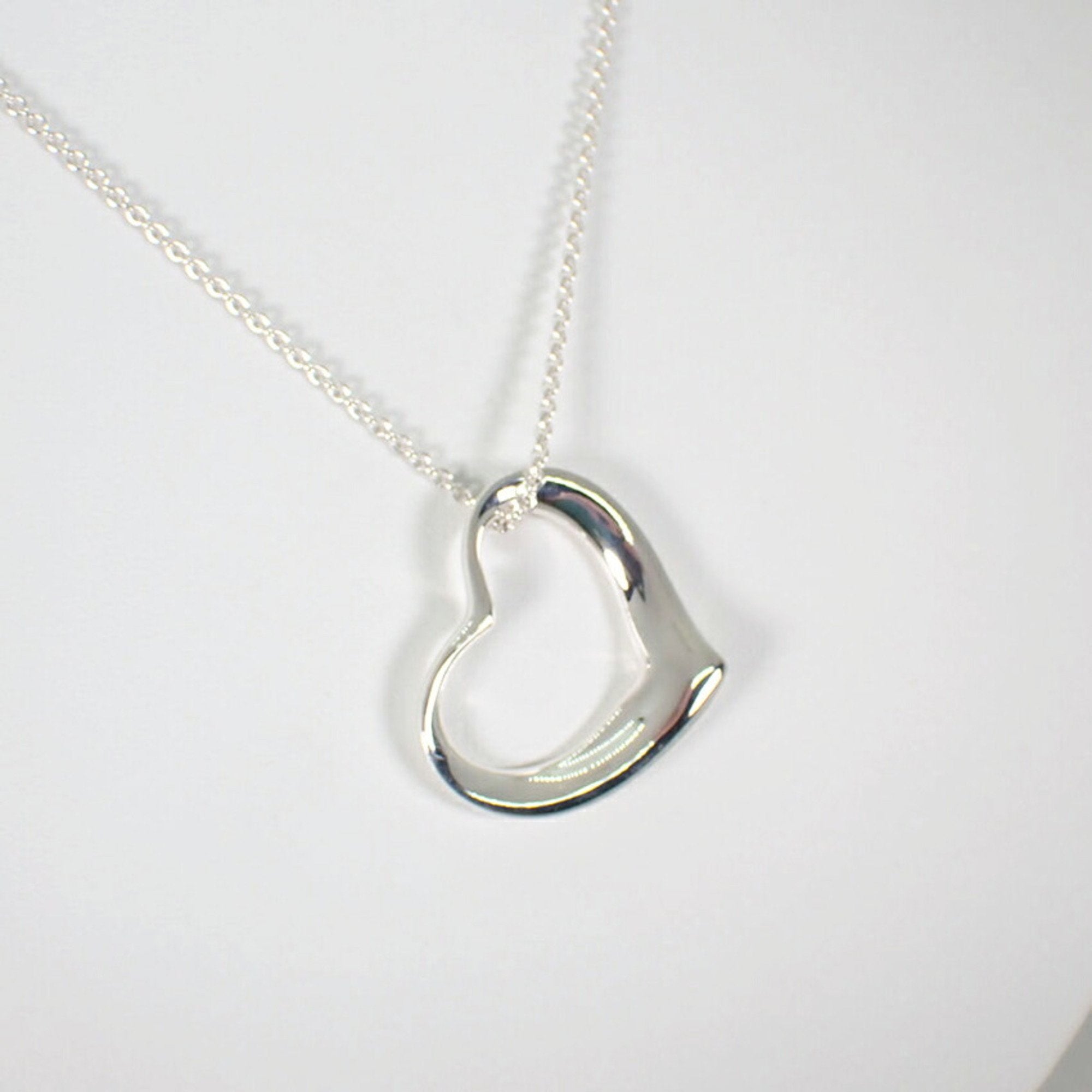 Heart Pendant Necklace Sterling Silver