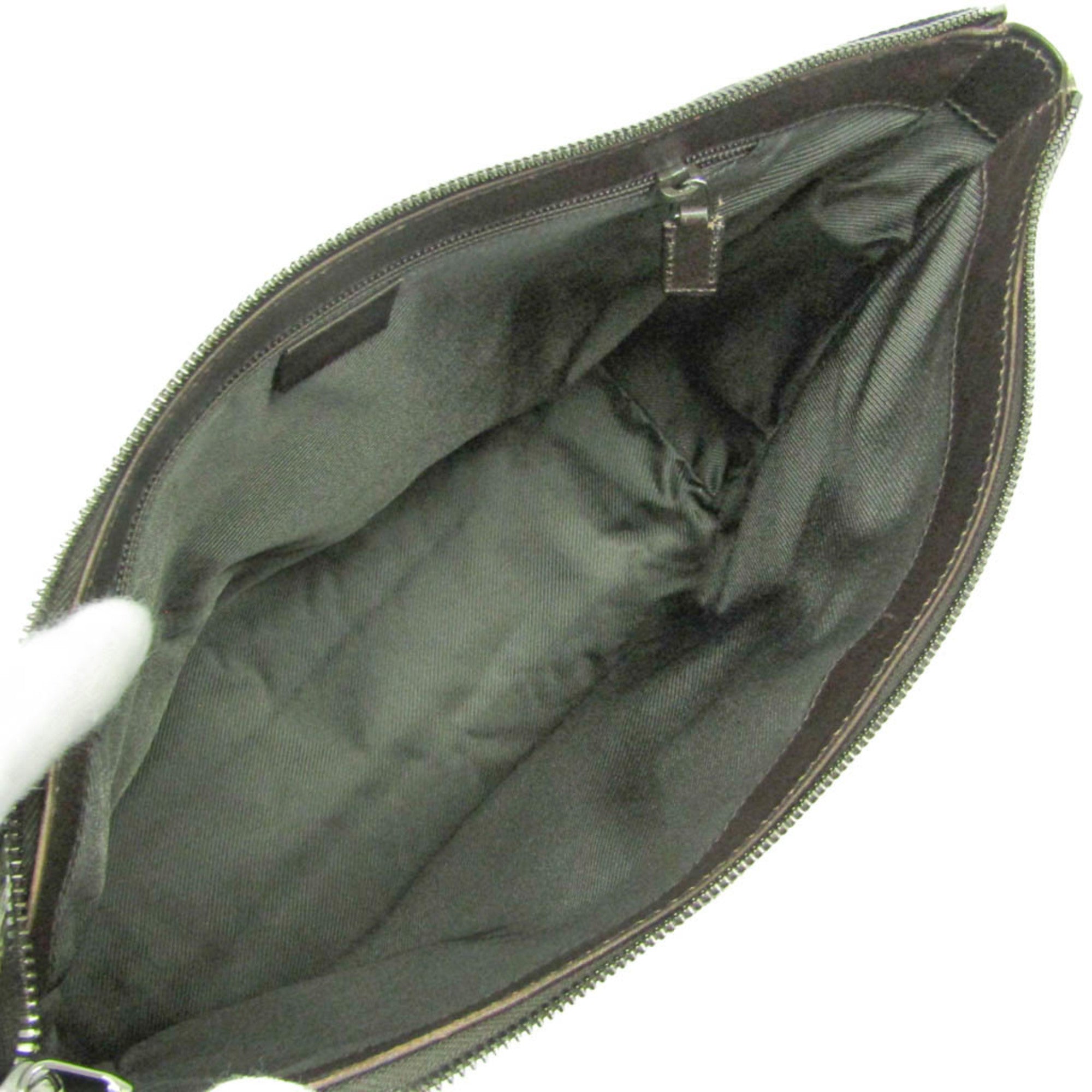 Web Wristlet Clutch GG Coated Canvas