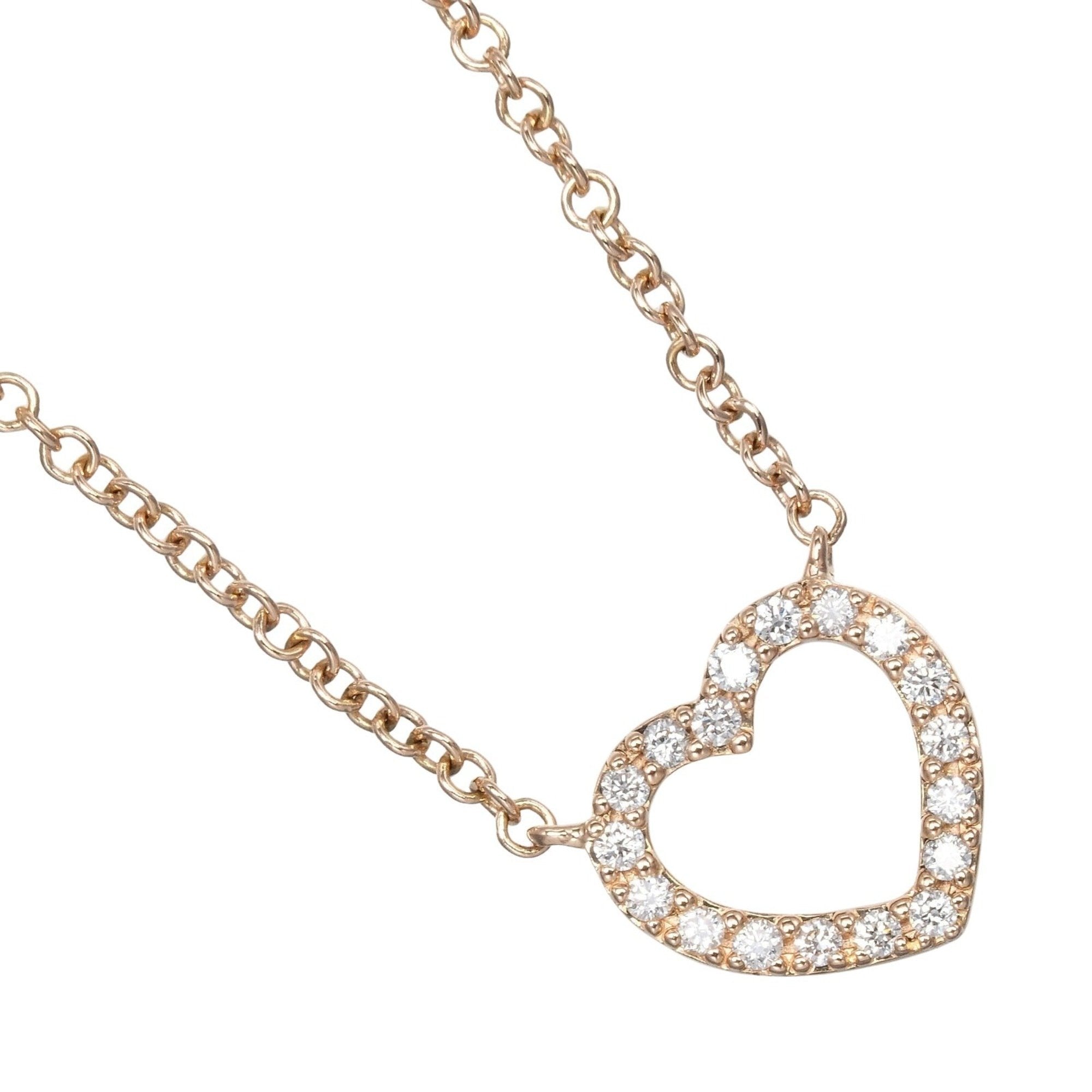 Pendant Necklace 18K Rose Gold with Diamond