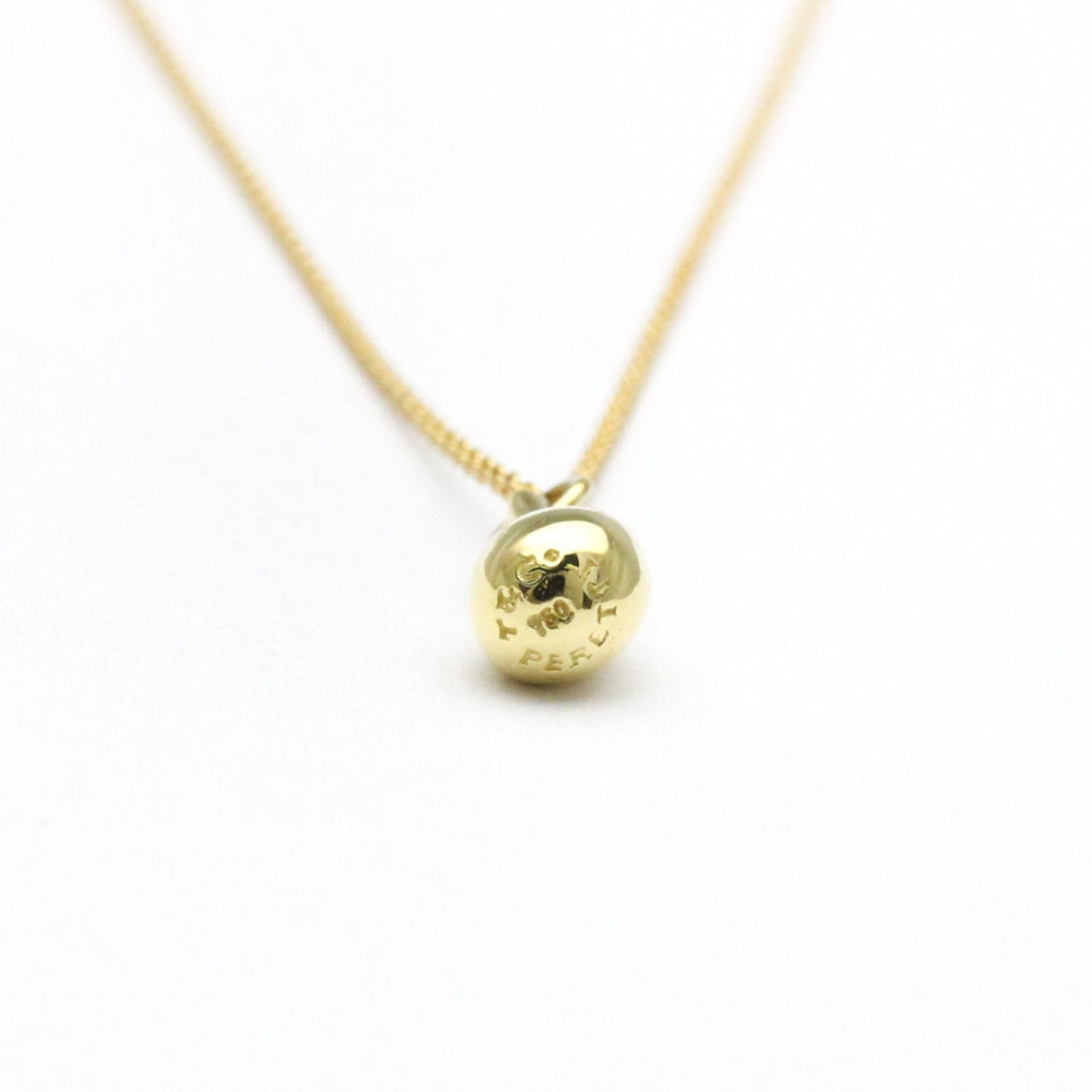 Teardrop Pendant Necklace 18K Yellow Gold