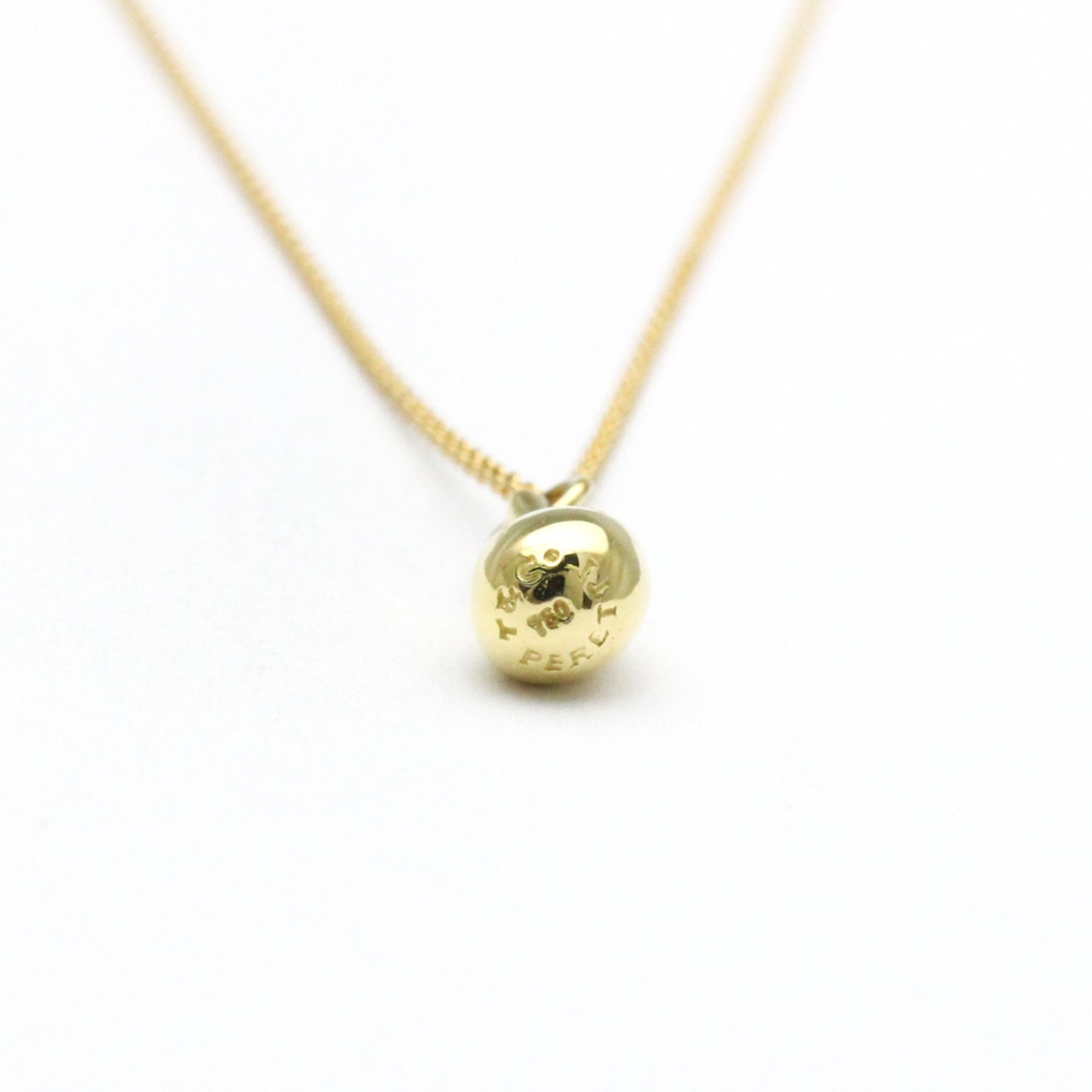 Teardrop Pendant Necklace 18K Yellow Gold