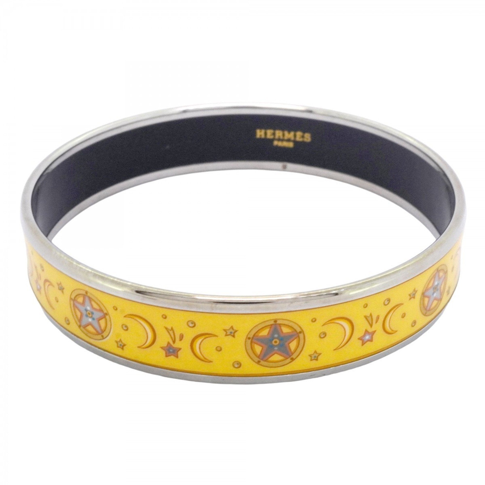 Bracelet Cloisonné and Enamel and Metal Multi-Color Silver Yellow