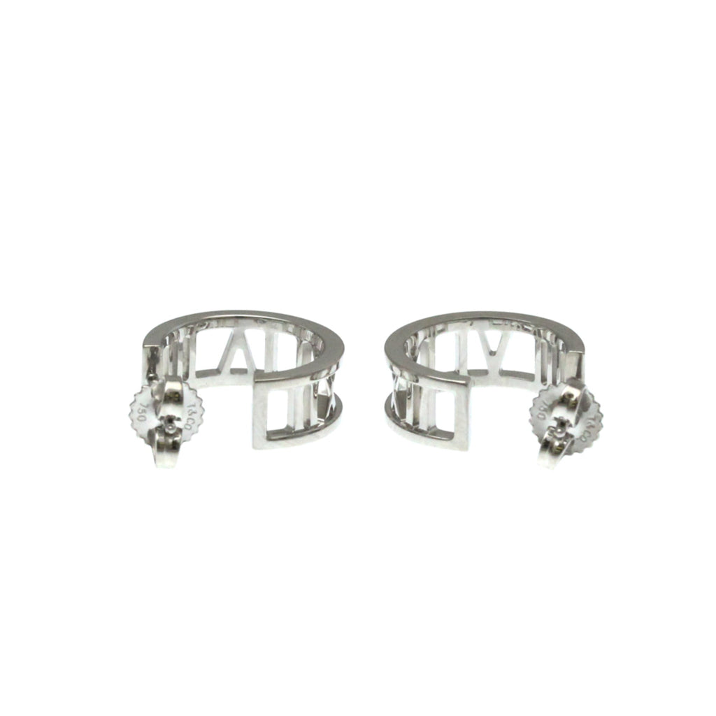 Atlas Earrings Sterling Silver with 18K White Gold 18K White Gold