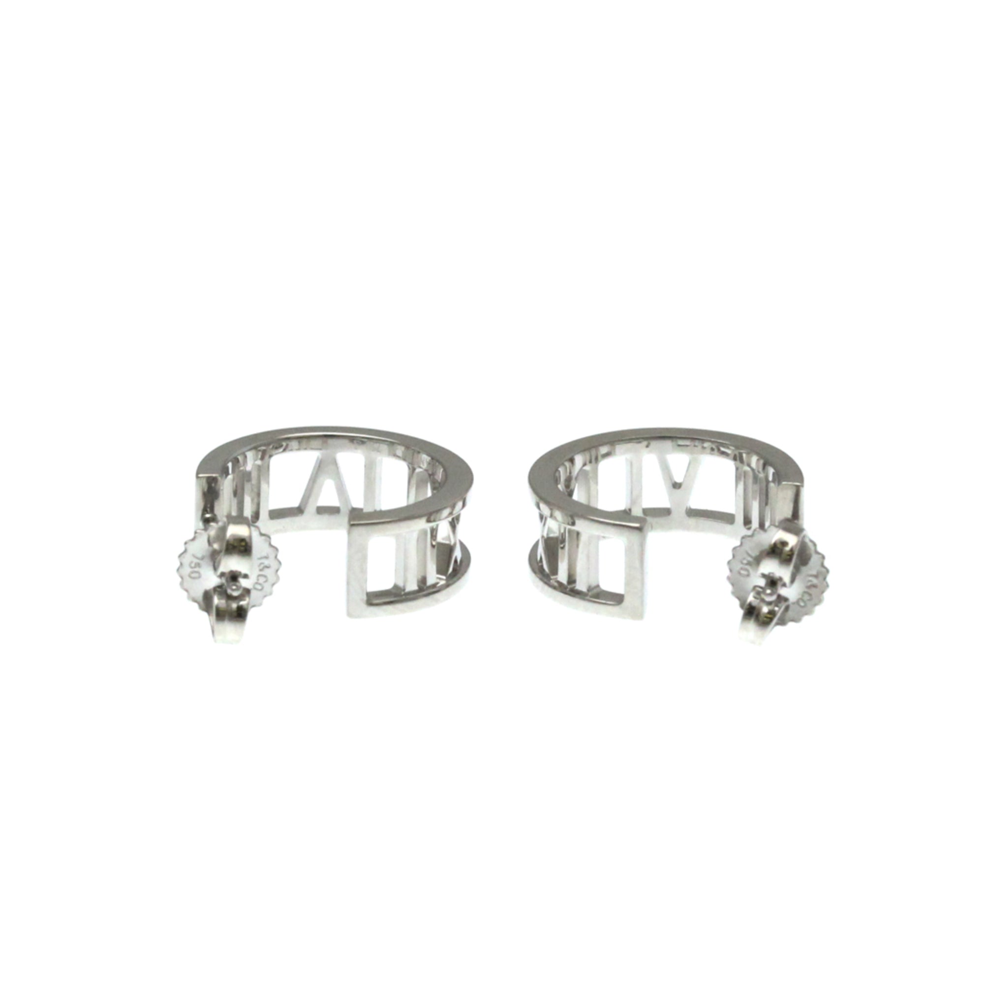 Atlas Earrings Sterling Silver with 18K White Gold 18K White Gold