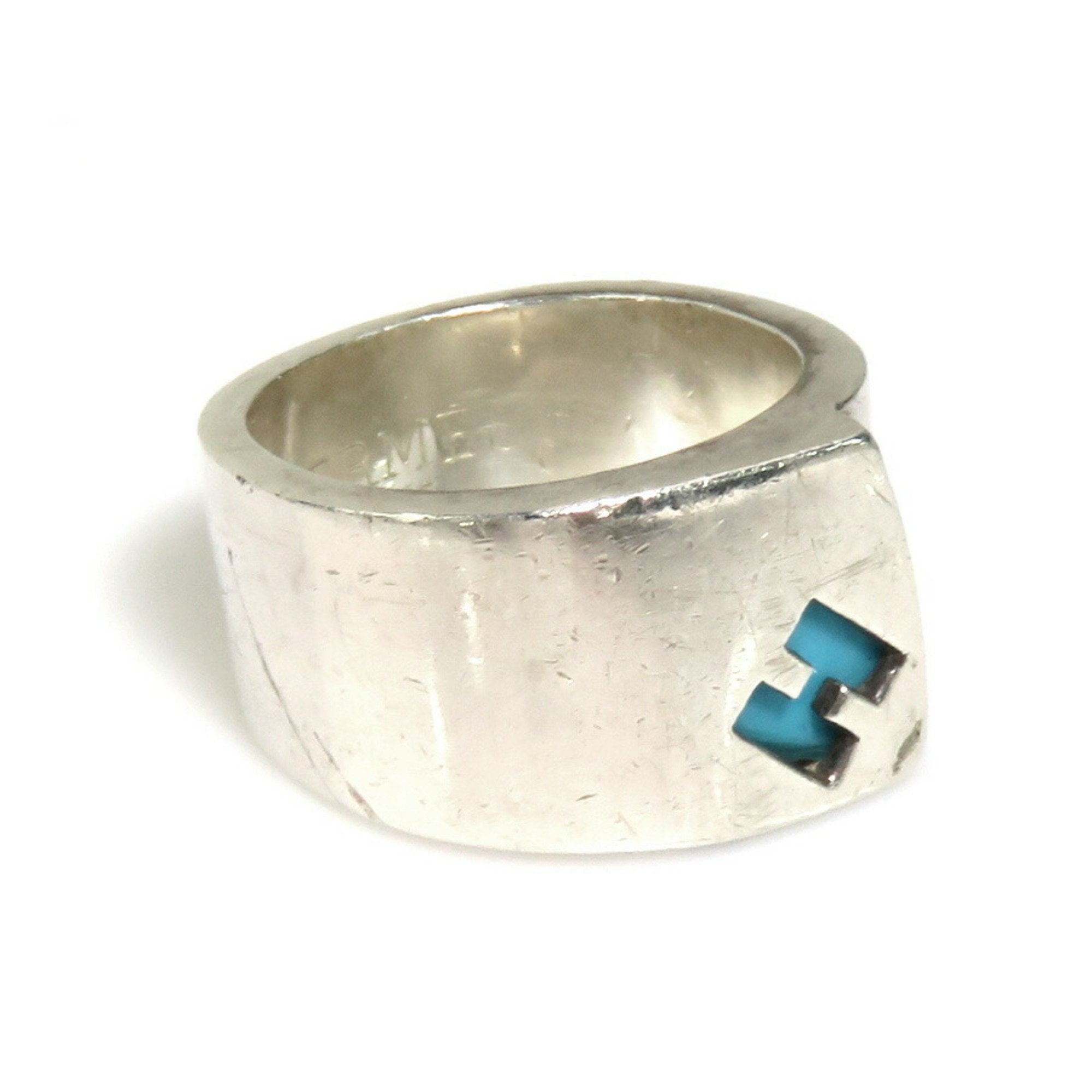Ring Plastic and Sterling Silver