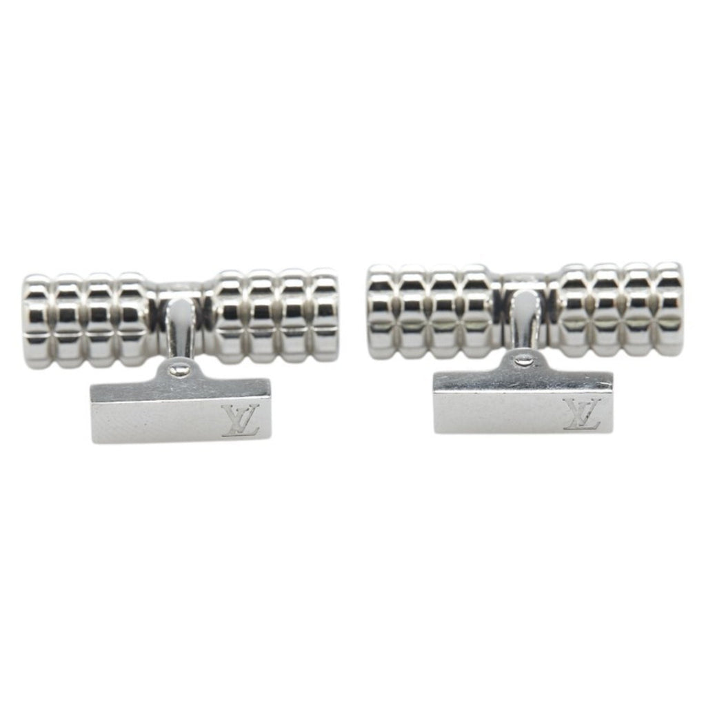 Button de Manchette Cufflinks Metal Silver Bracelet
